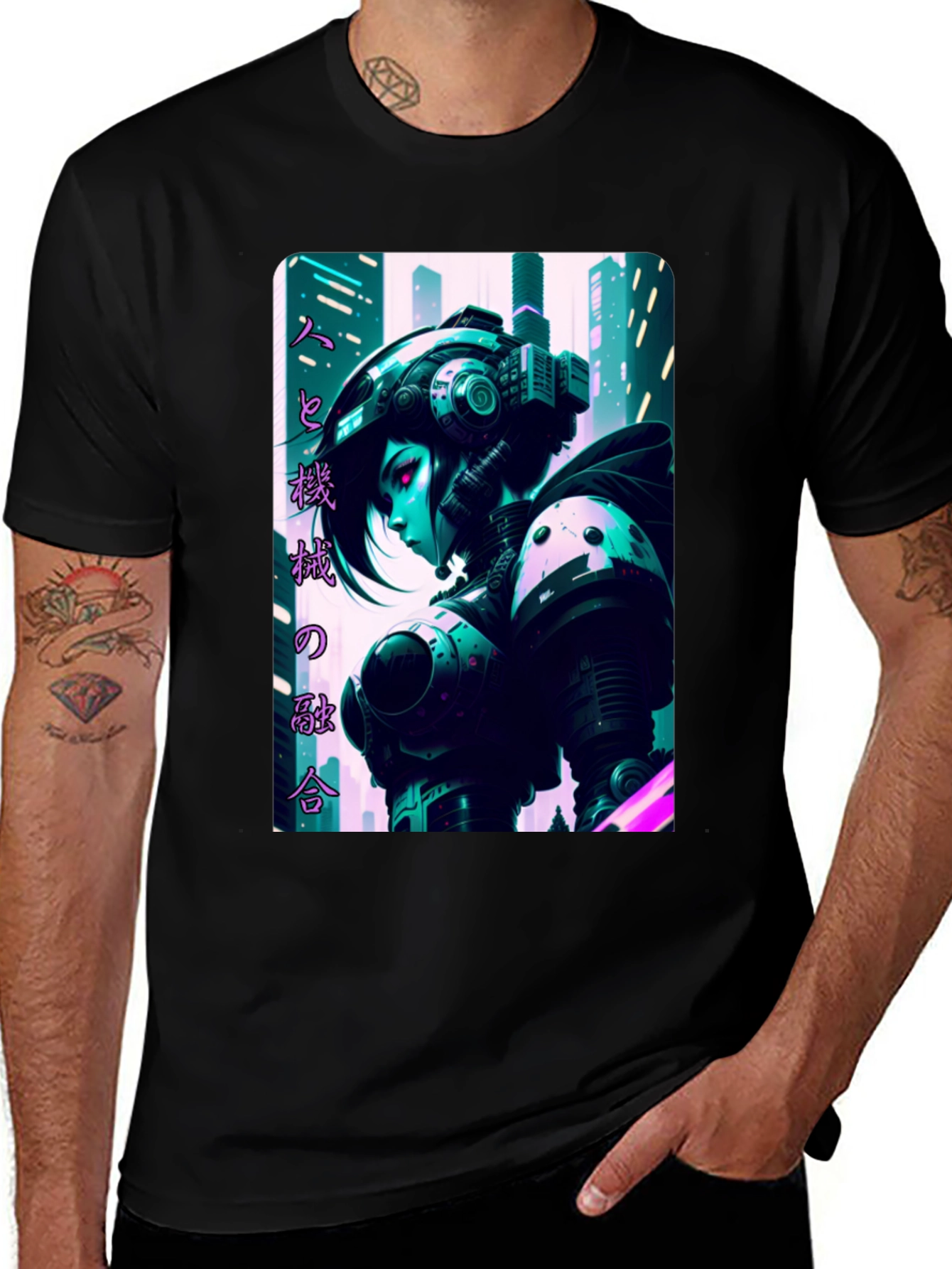 Variant 6 of Cyberpunk Fusion T-Shirt