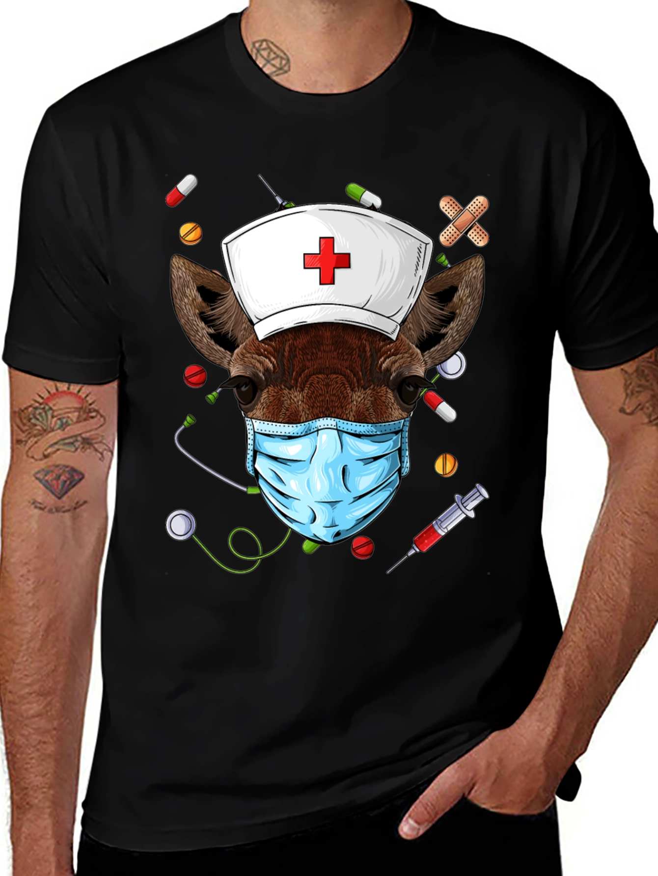Variant 2 of Nurse Giraffe T-Shirt