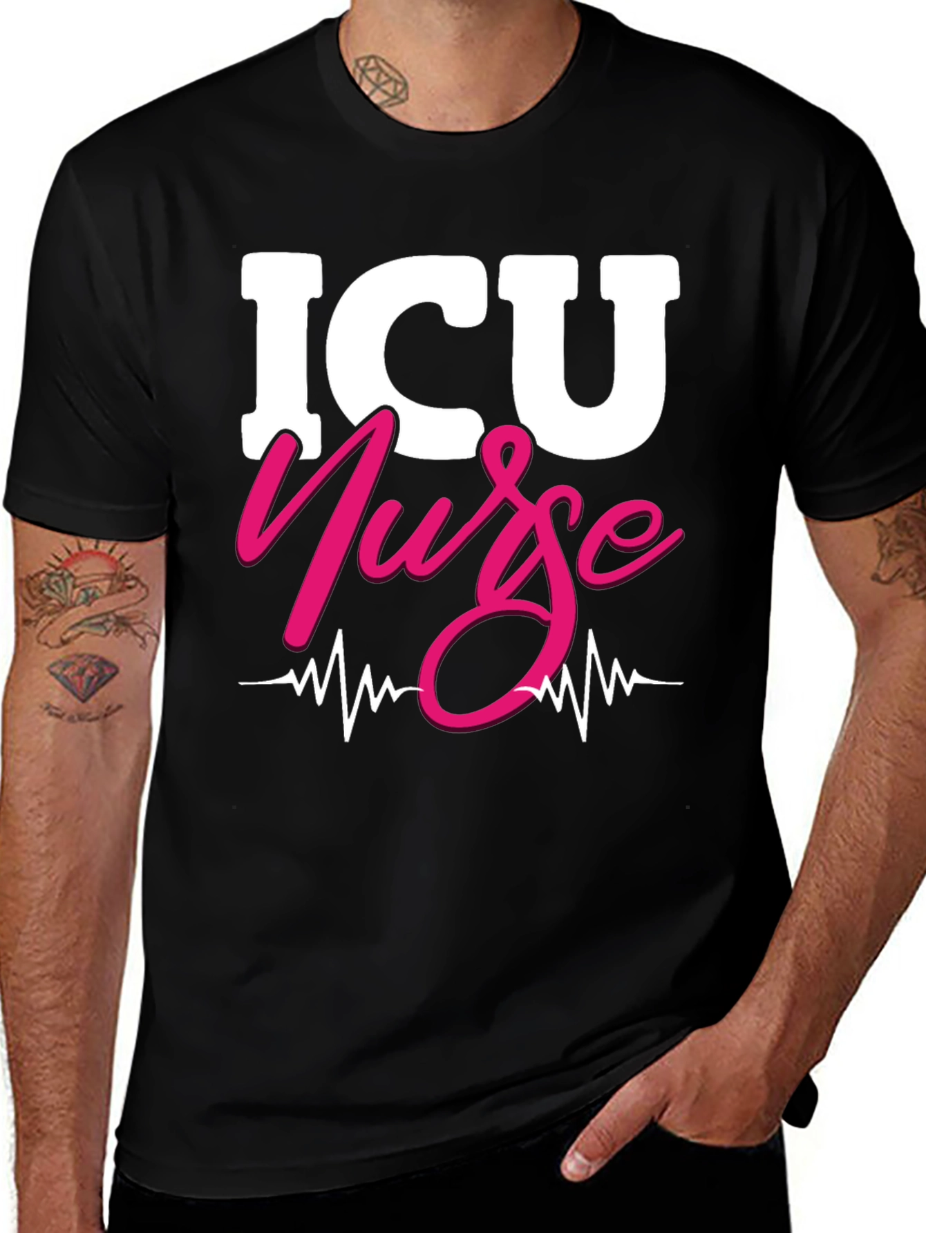 ICU Nurse T-Shirt - Graphic Tee for Healthcare Heroes