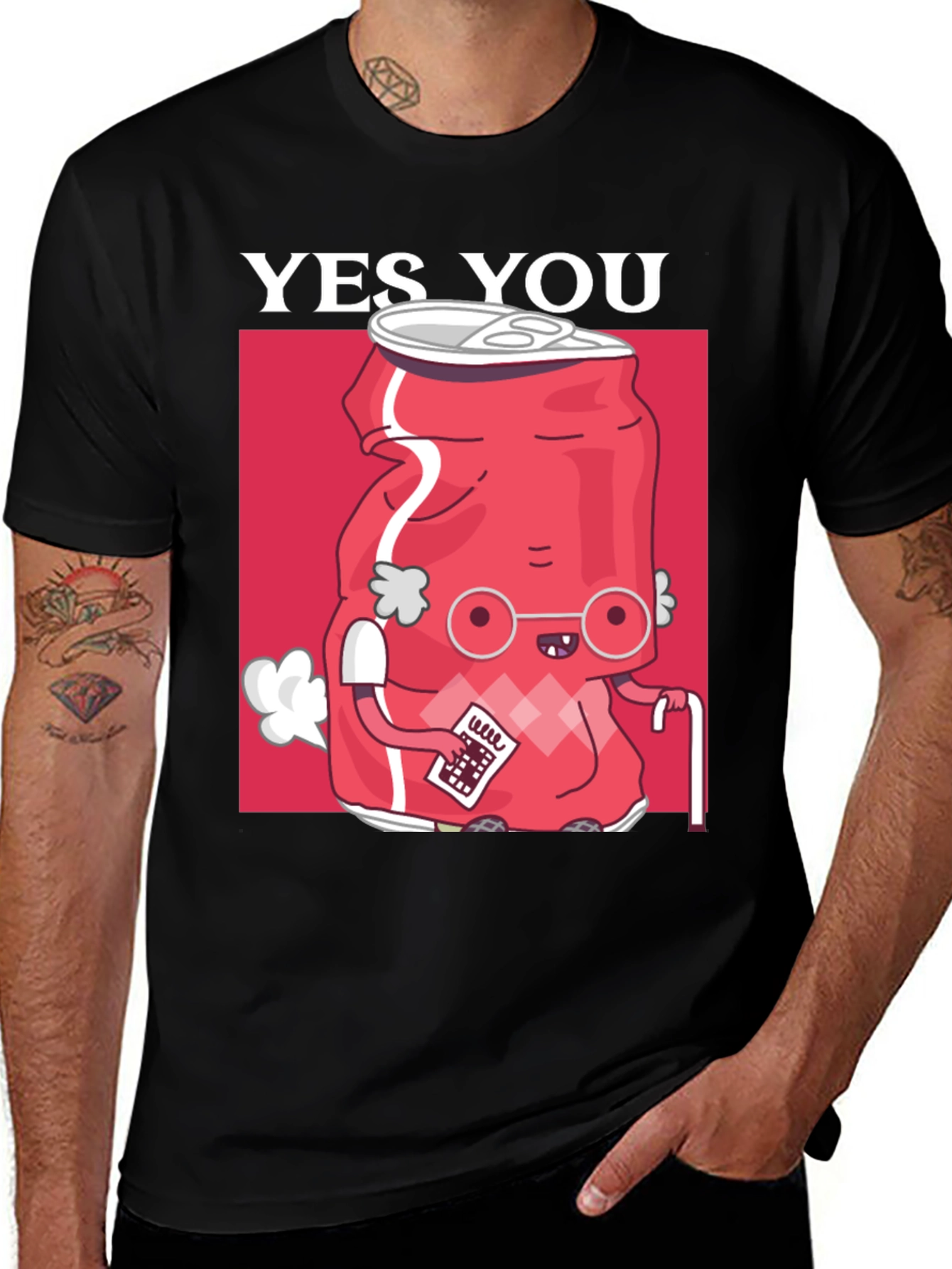 Variant 27 of Yes You Soda Can Funny Graphic T-Shirt