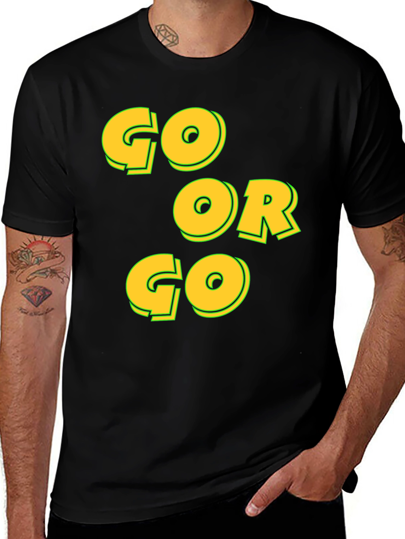 Variant 18 of Go or Go Black T-Shirt - Motivational Tee