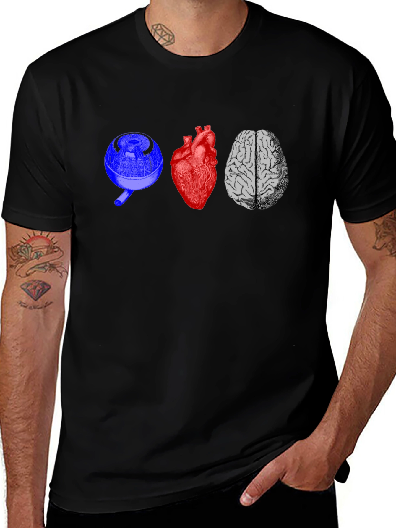 Variant 29 of Eye Heart Brain Graphic Tee