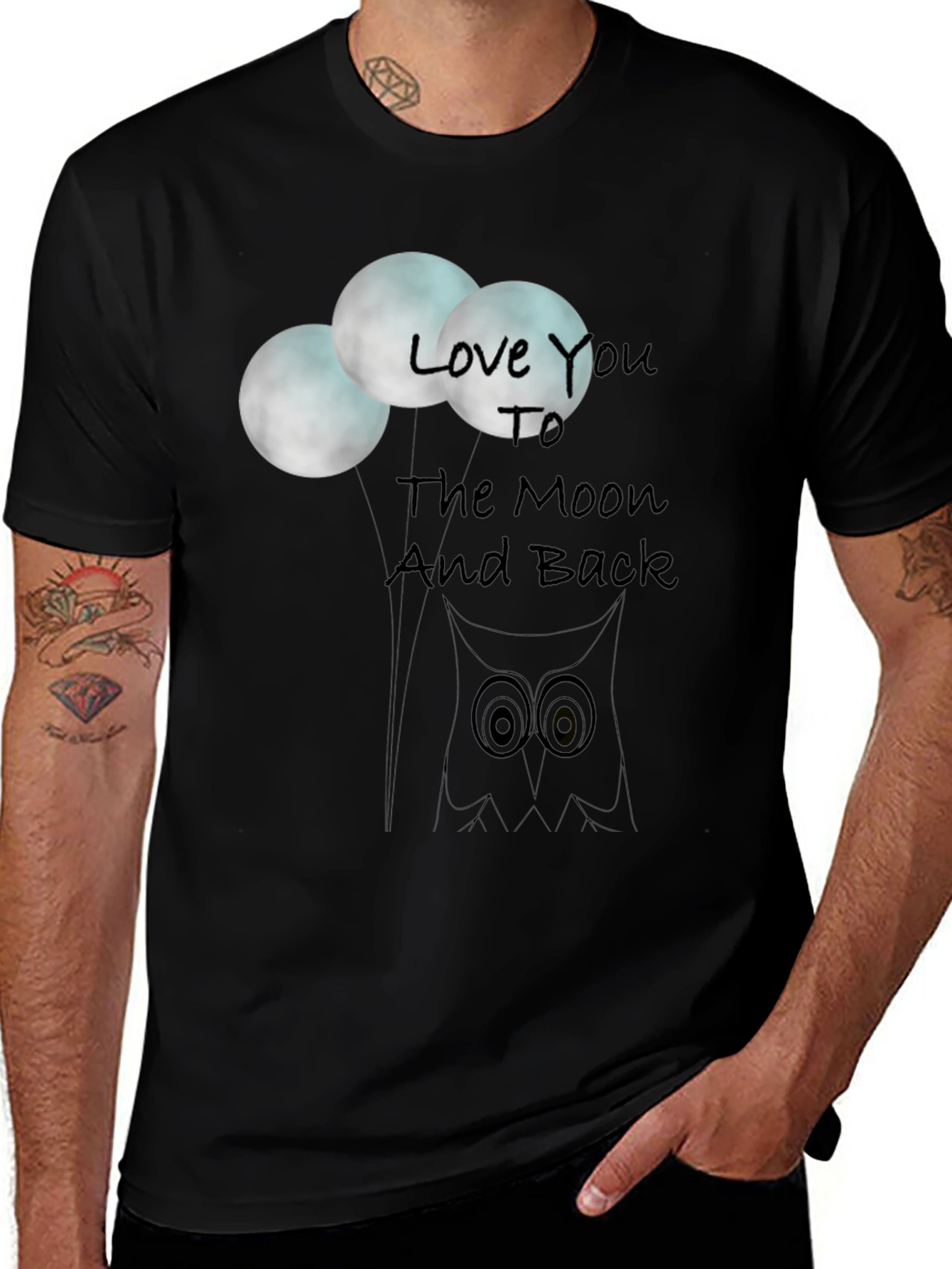Variant 2 of Love You To The Moon & Back T-Shirt