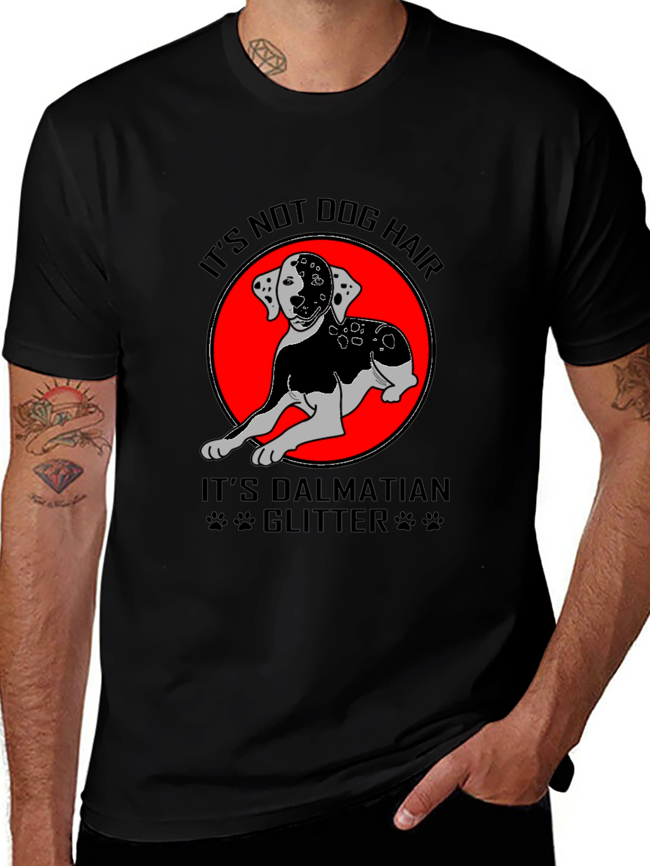 Dalmatian Glitter T-Shirt - Dog Lover Tee