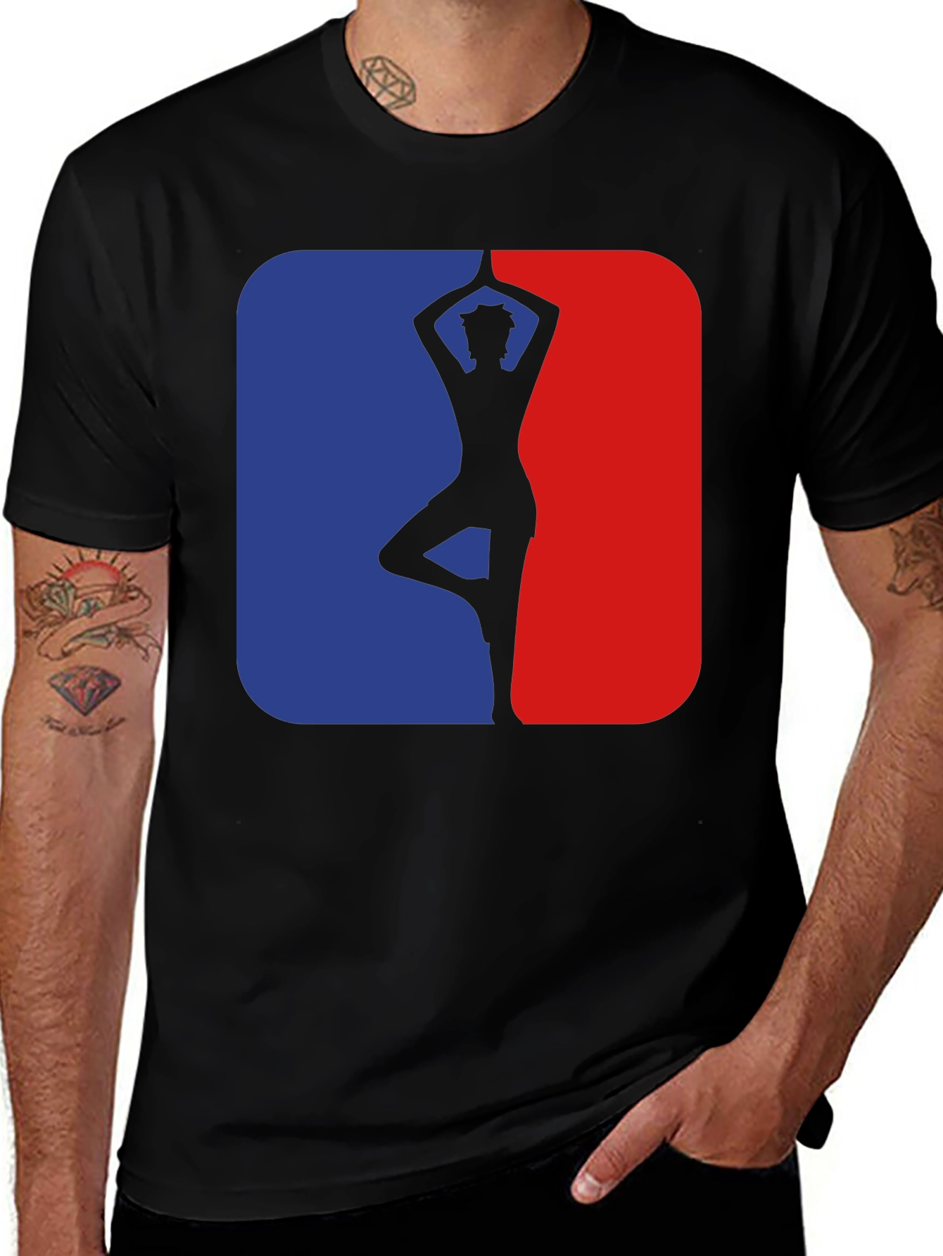 Variant 7 of Yoga Pose Silhouette T-Shirt