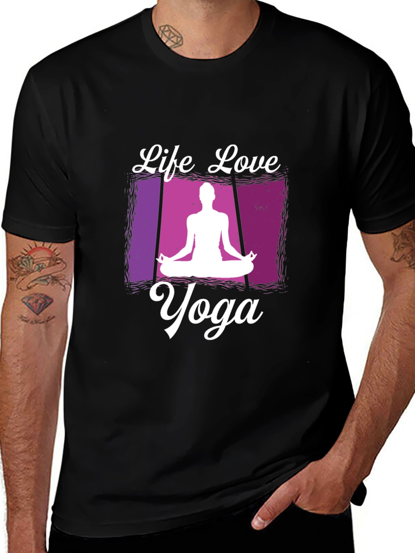 Variant 22 of Life Love Yoga Graphic T-Shirt