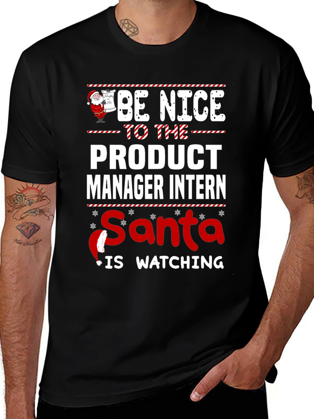 Variant 25 of Product Manager Intern Santa Christmas T-Shirt