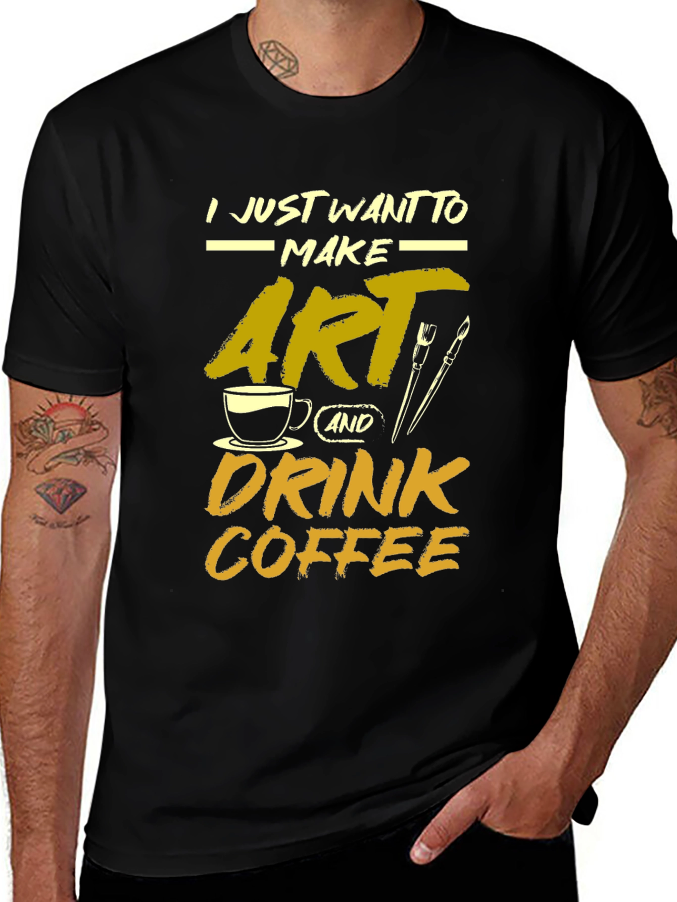 Artist Coffee Lover Graphic Tee