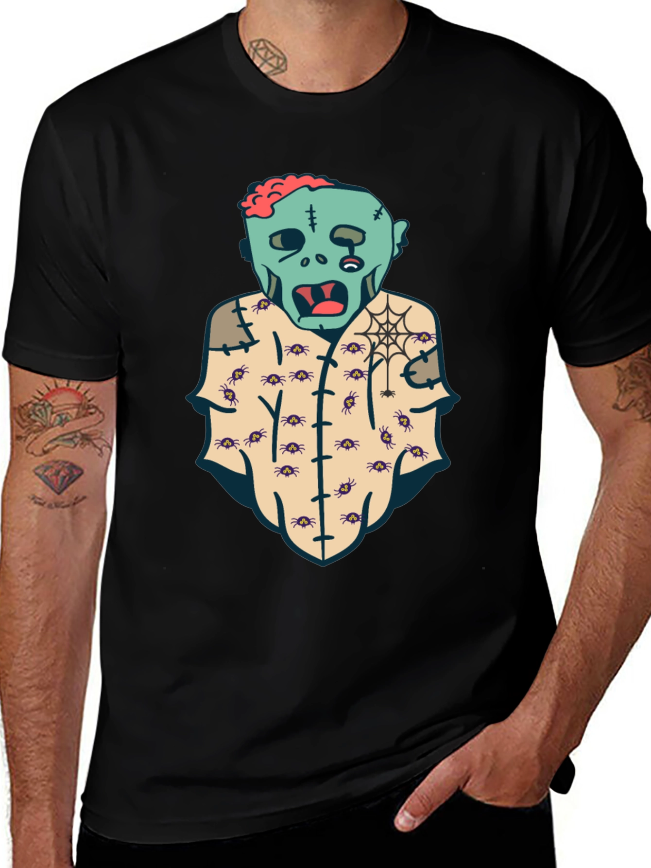 Variant 9 of Zombie Halloween Graphic T-Shirt - Spooky Style