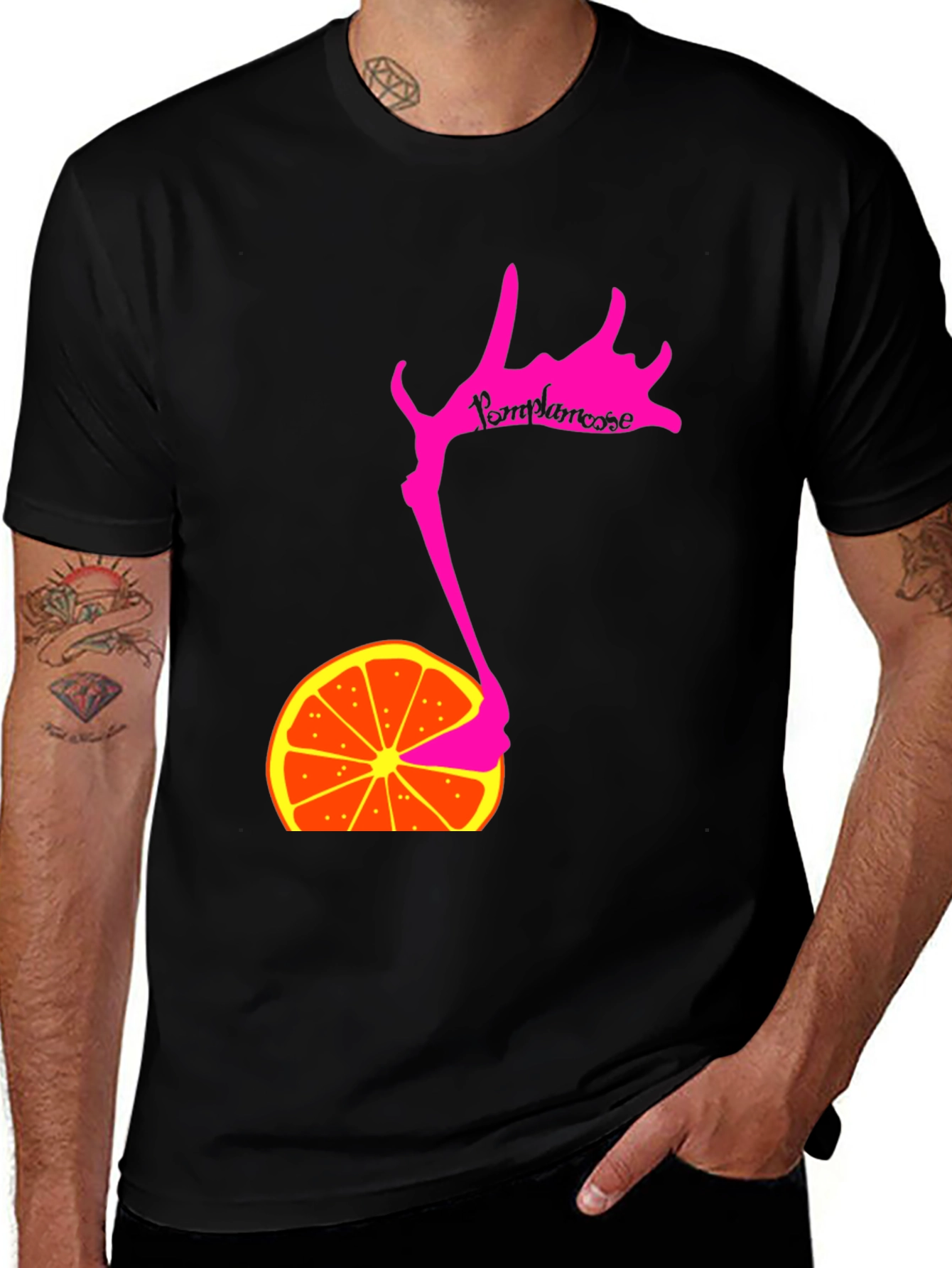 Variant 12 of Pamplemousse Graphic Tee - Unique Fruit Design