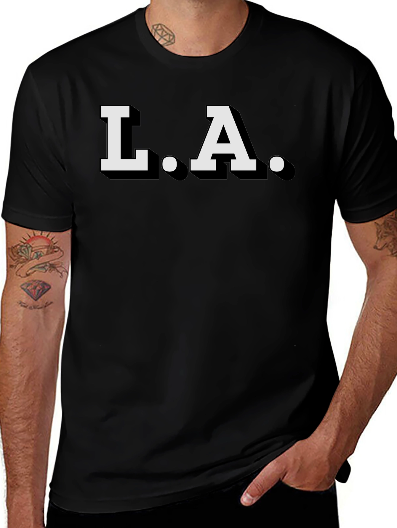 LA Graphic Tee - Classic Black T-Shirt