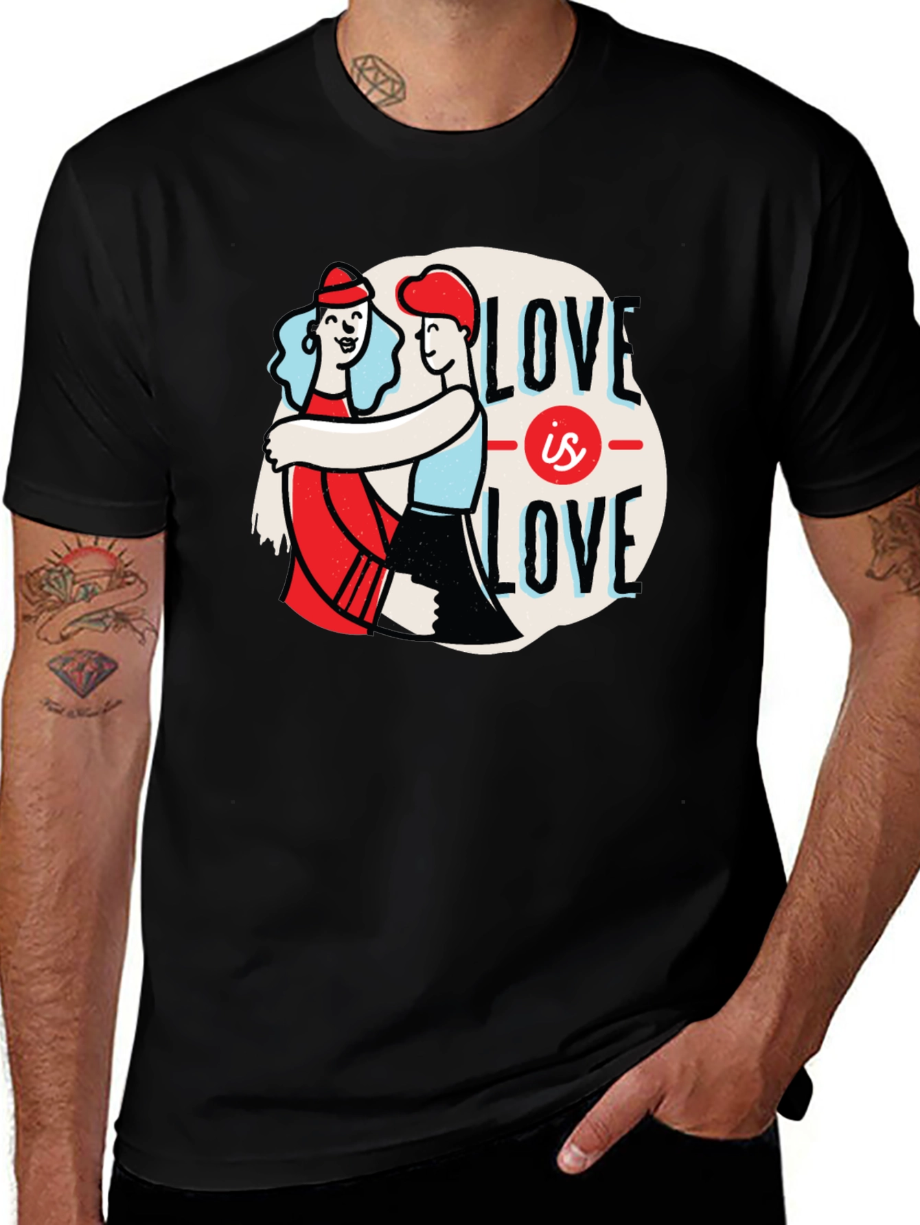 Variant 3 of Love is Love Graphic T-Shirt - Unisex Pride Tee