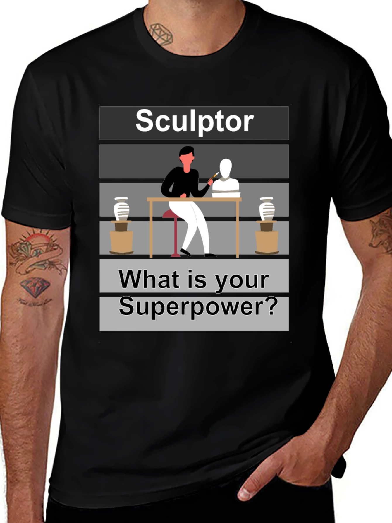 Sculptor Superpower T-Shirt - Artistic Craftsmanship Tee