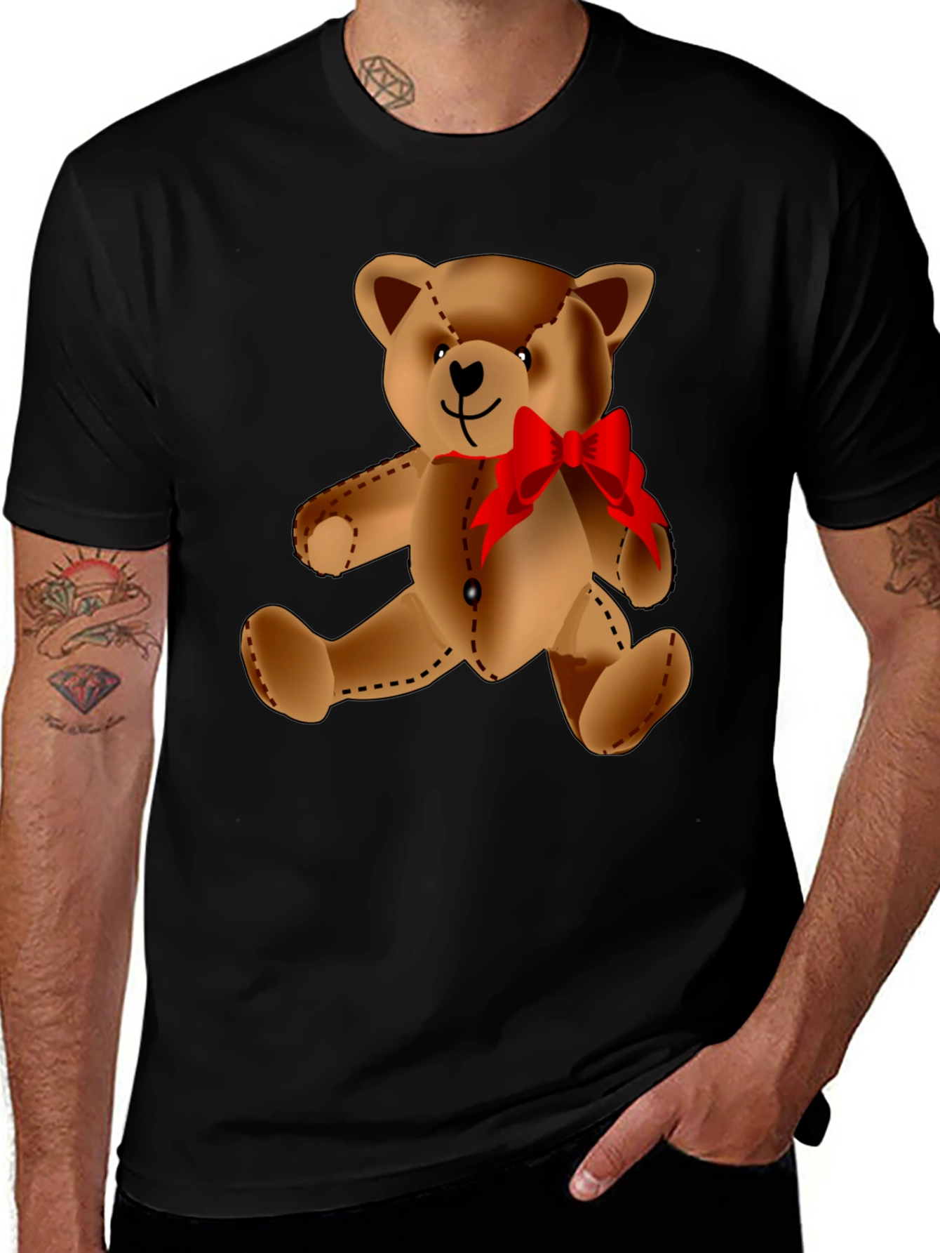 Variant 8 of Teddy Bear Graphic Tee - Cute & Comfortable