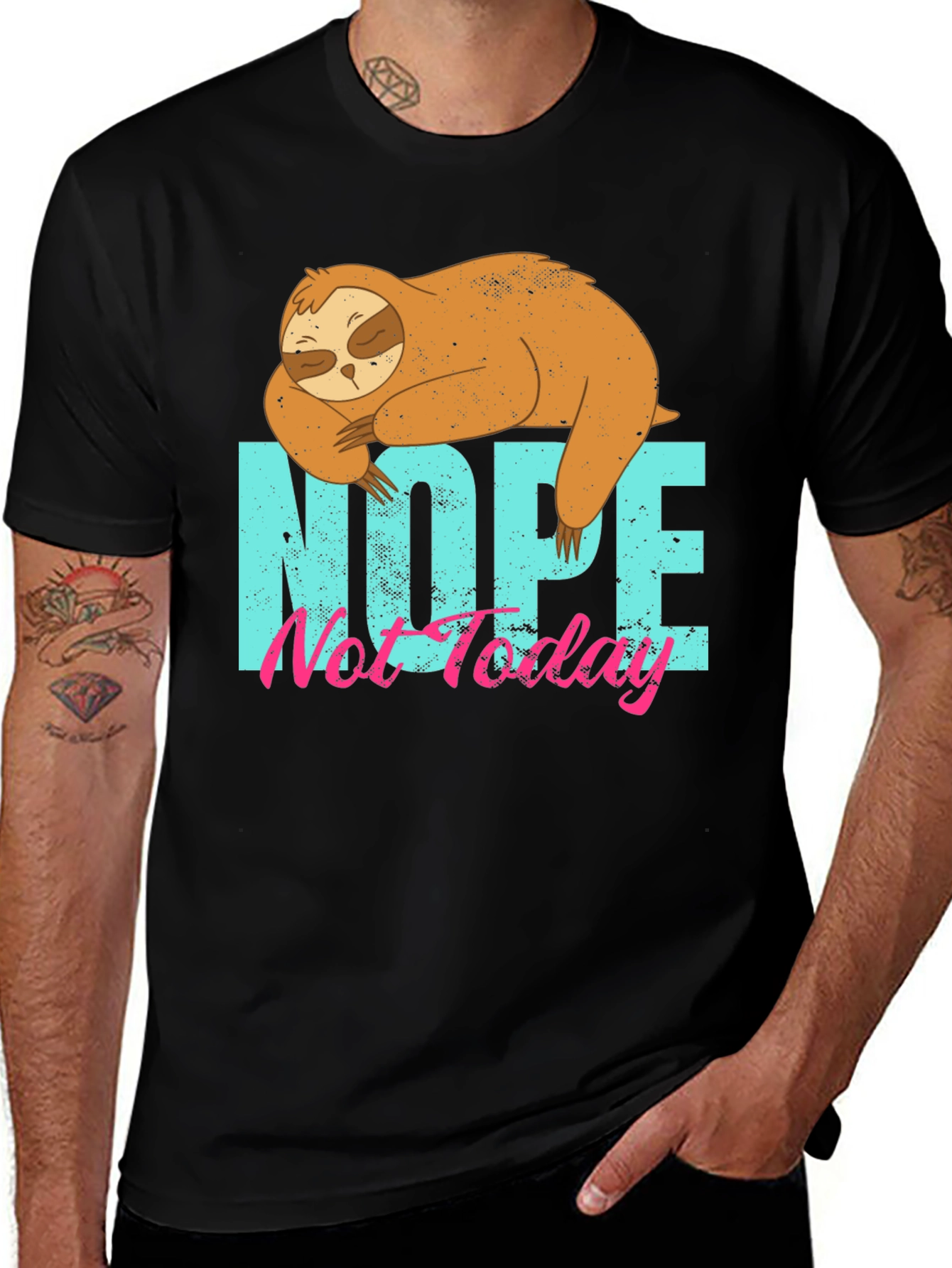 Variant 14 of Nope Not Today Sloth Graphic T-Shirt