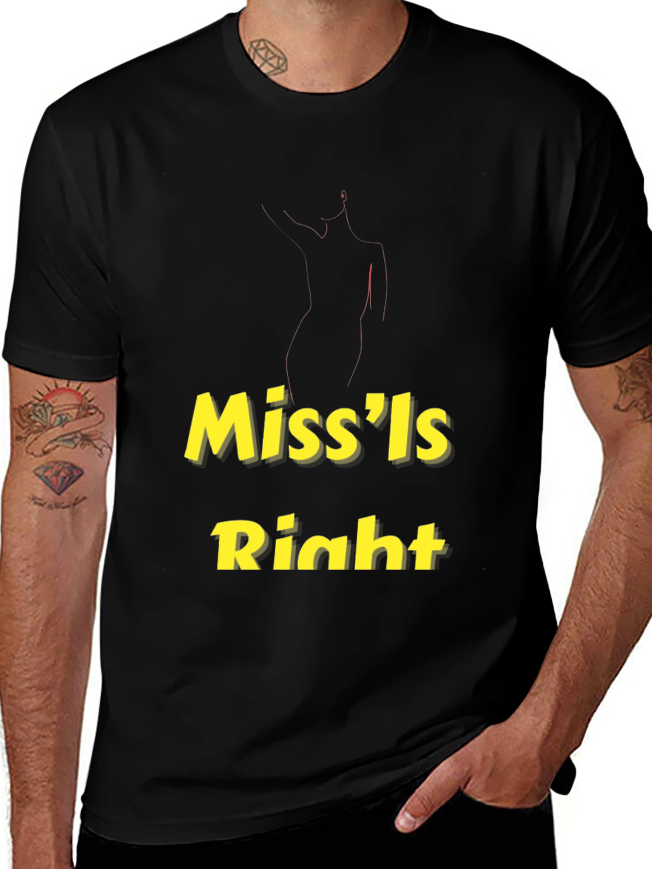 Variant 9 of Miss'ls Right Black T-Shirt