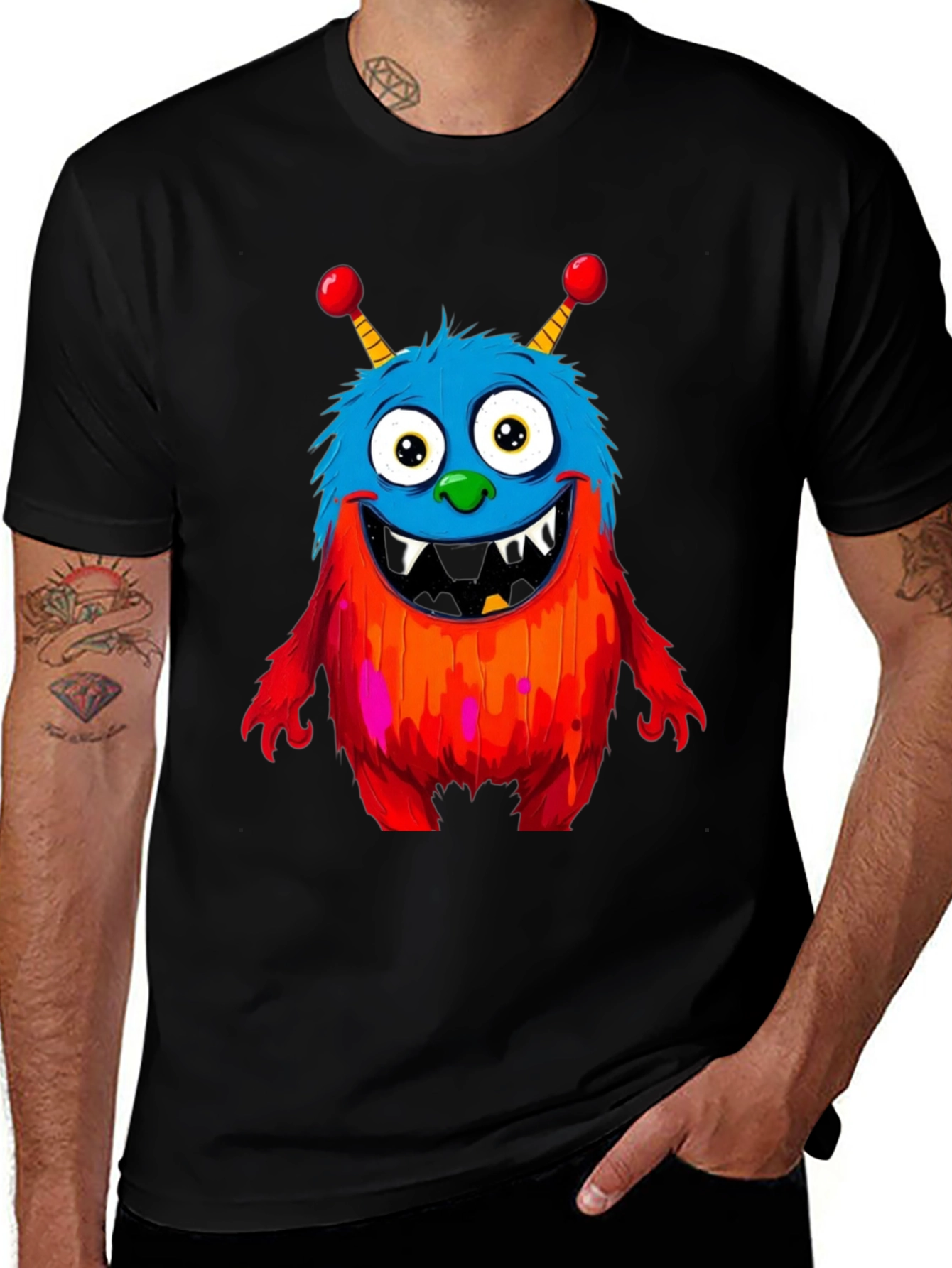 Variant 19 of Monster Graphic Tee - Fun & Unique Design