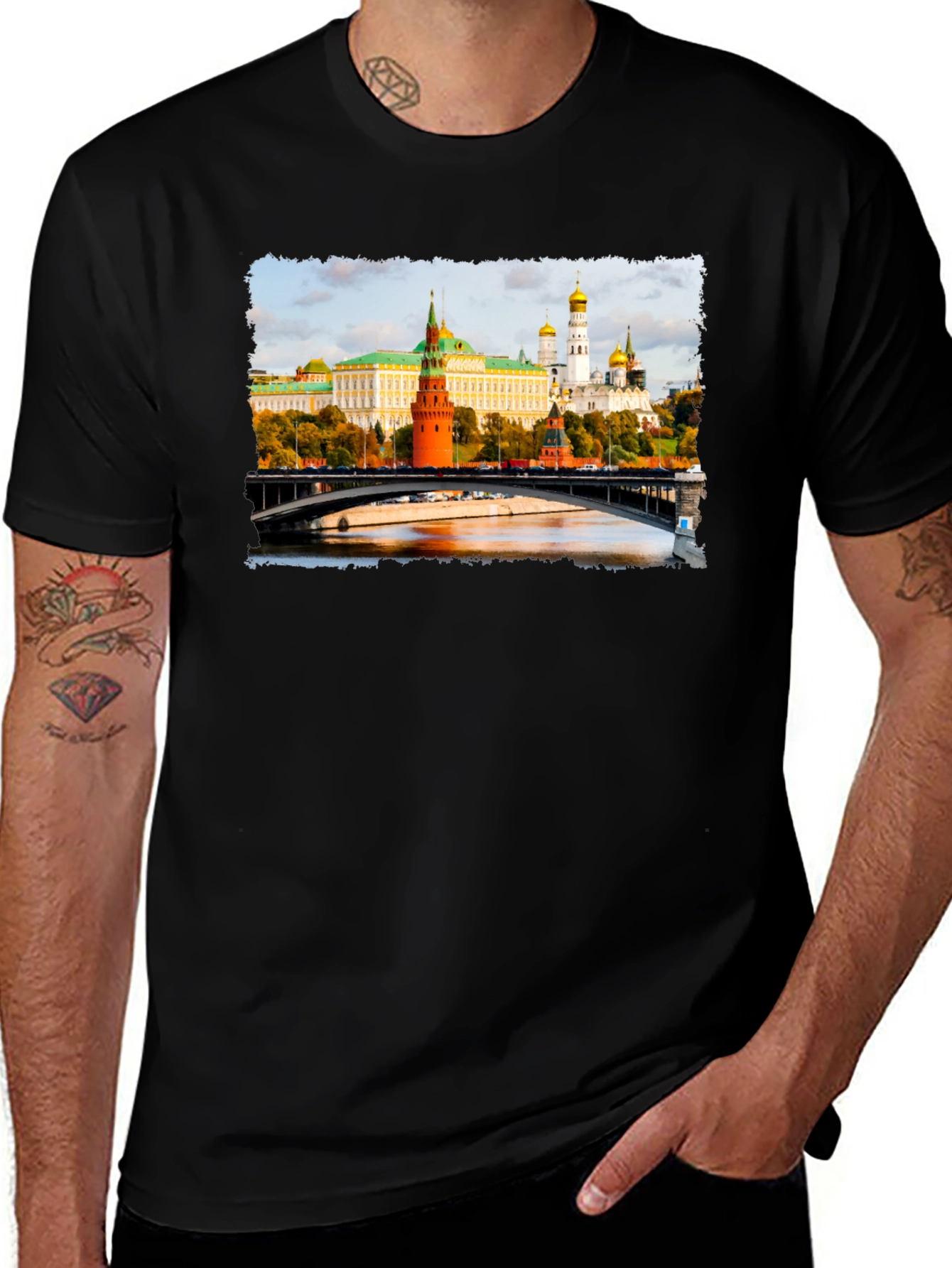 Variant 23 of Moscow Kremlin Graphic T-Shirt