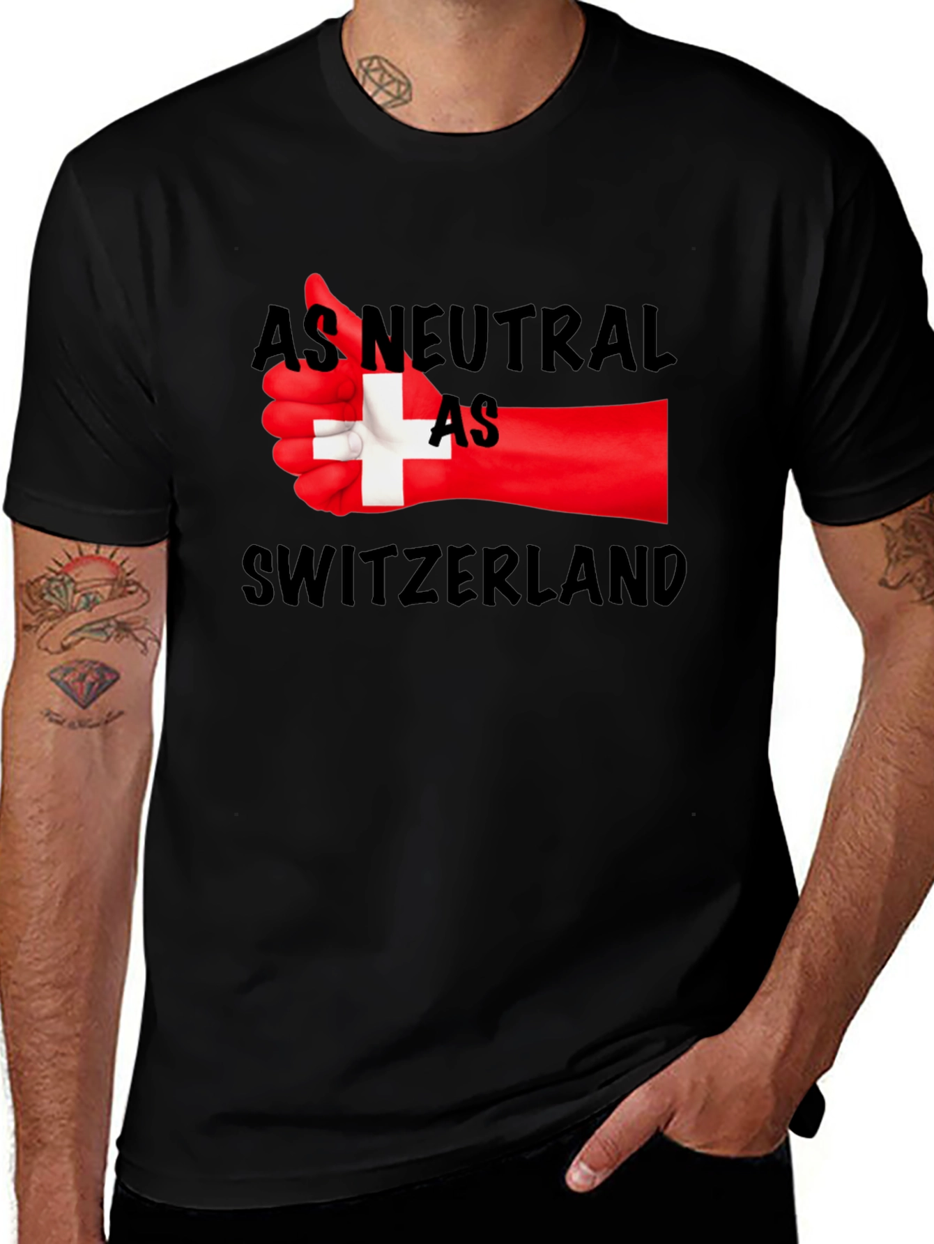 Variant 13 of Neutral Like Switzerland Graphic Tee