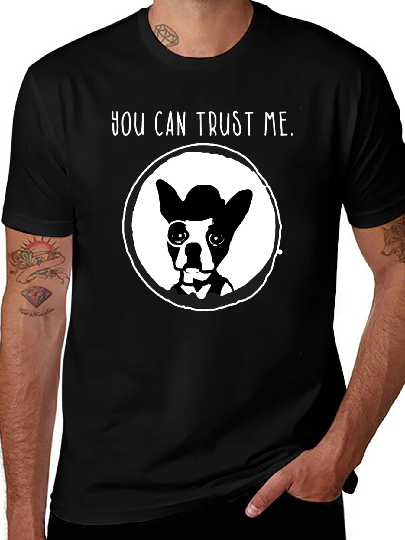 Variant 28 of Trustworthy Dog Graphic T-Shirt