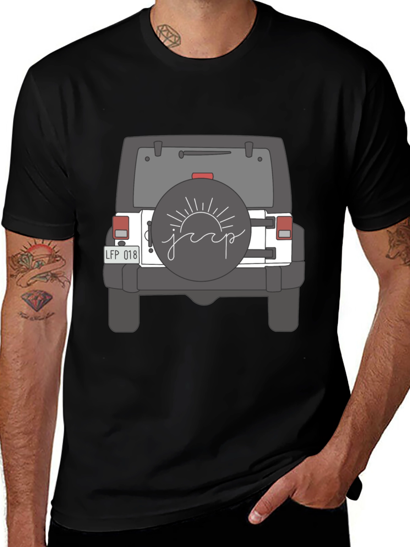 Jeep Graphic Tee - Sun and Adventure!