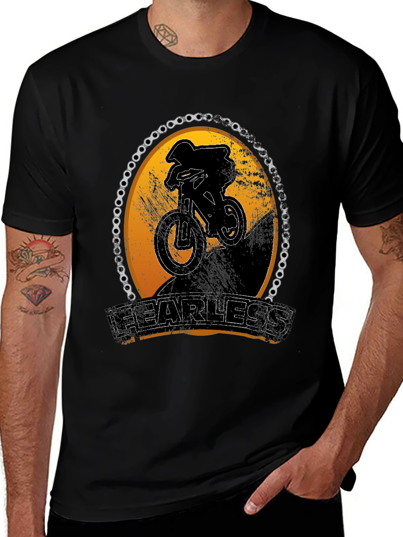 Variant 29 of Fearless Mountain Biker Graphic Tee