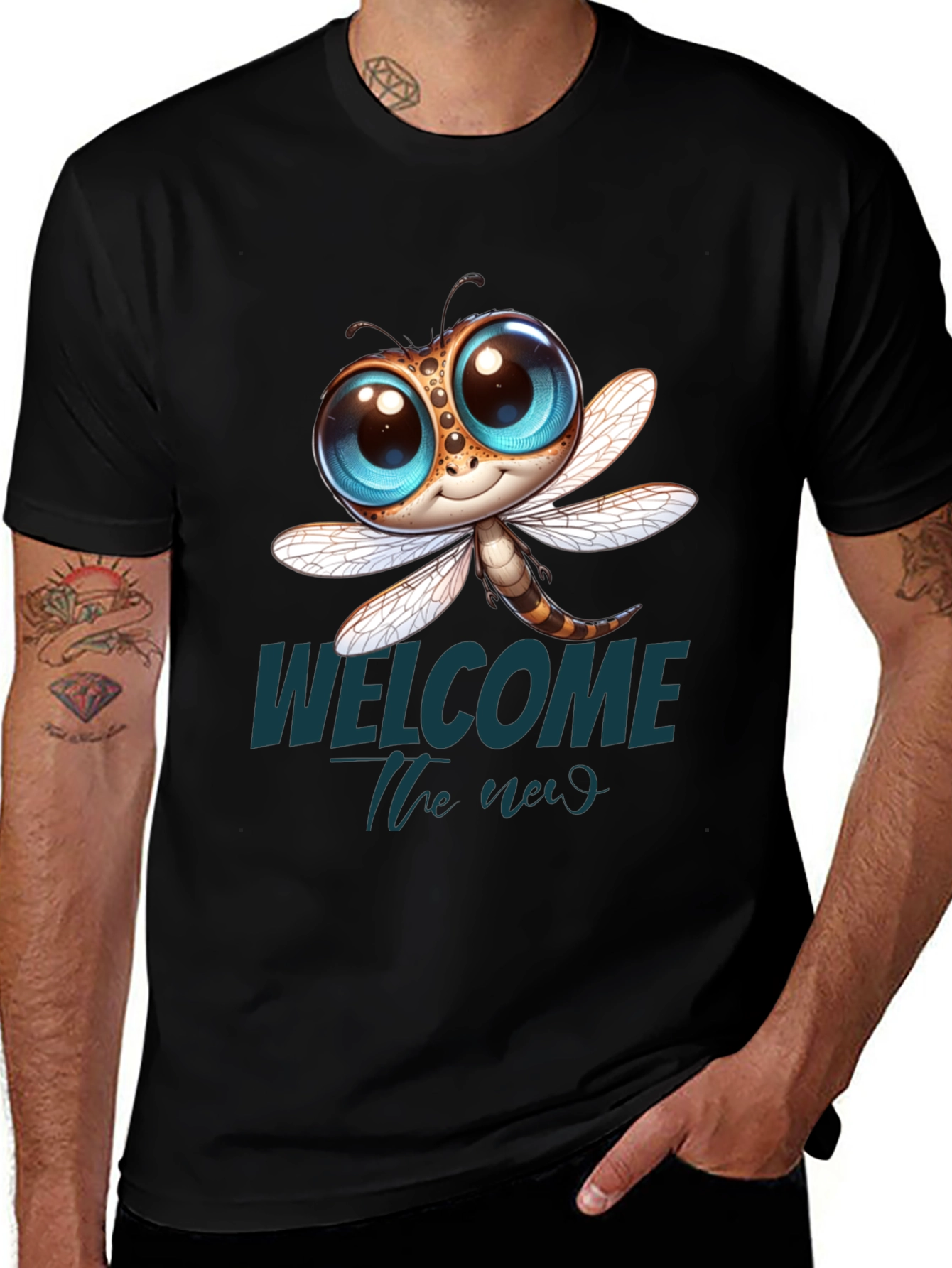 Variant 4 of Cute Dragonfly Graphic Tee - Welcome the Weird