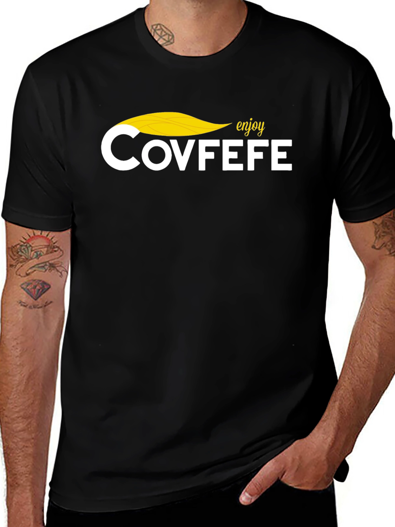 Variant 2 of Enjoy Covfefe Graphic Tee - Novelty T-Shirt