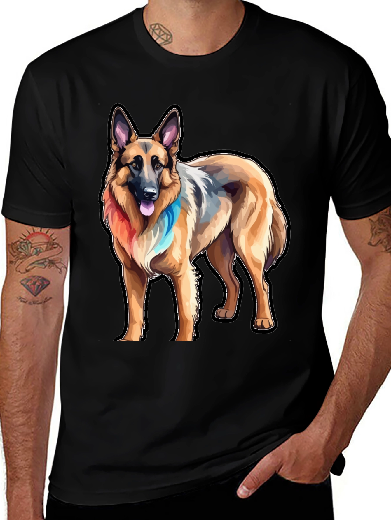 German Shepherd Graphic T-Shirt - Dog Lover Tee