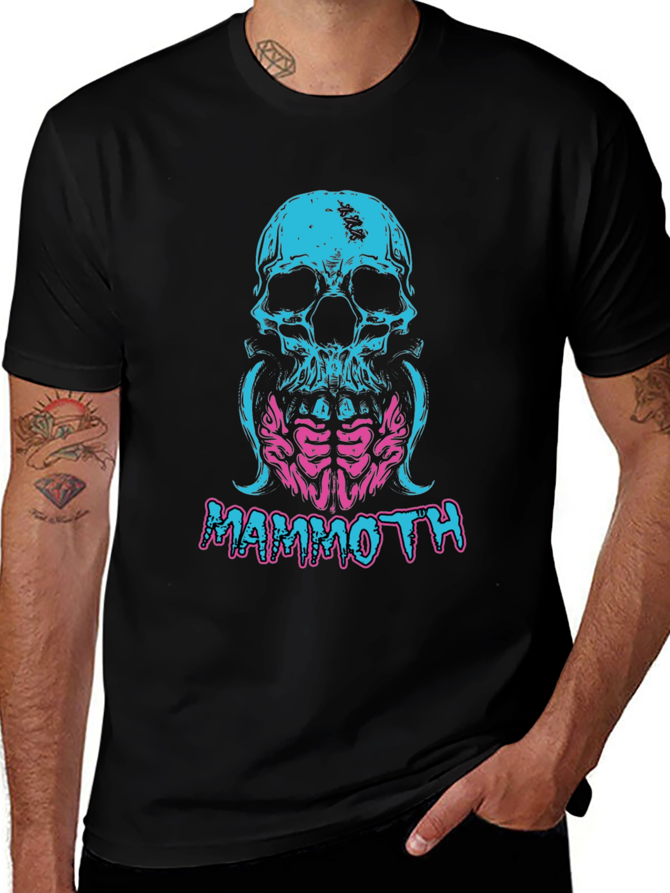 Variant 14 of Mammoth Skull Graphic Tee - Cool T-Shirt