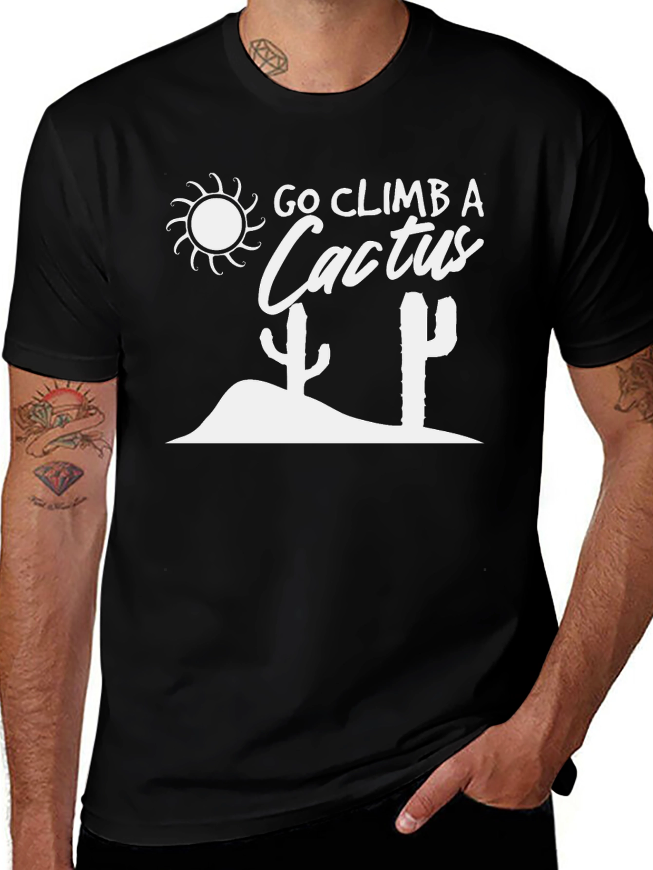 Variant 4 of Go Climb a Cactus Graphic T-Shirt