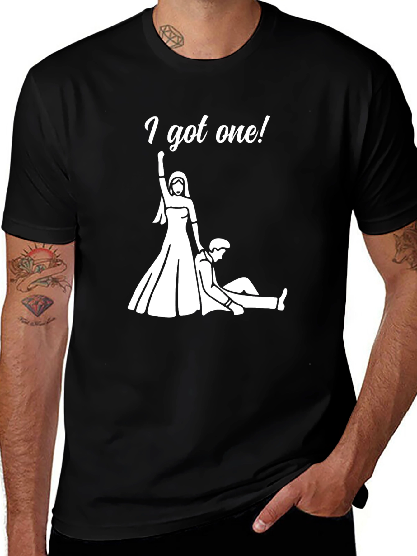 Variant 17 of I Got One! Funny Wedding T-Shirt