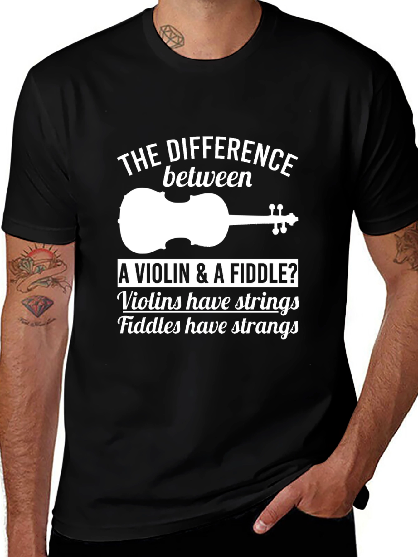 Variant 14 of Violin & Fiddle Humor T-Shirt