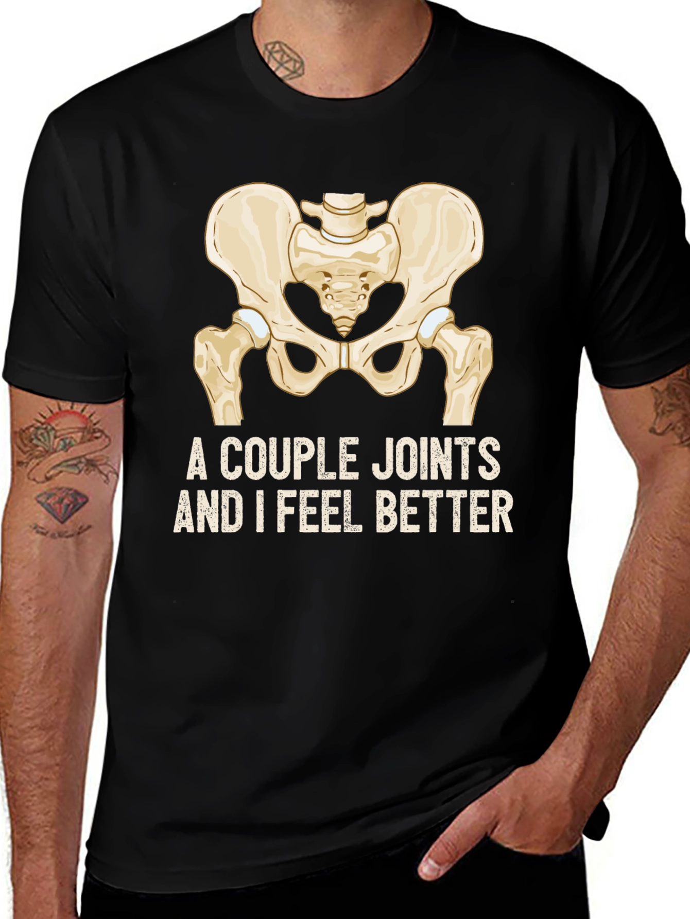 Variant 11 of Funny Hip Joint T-Shirt - A Couple Joints and I Feel Better