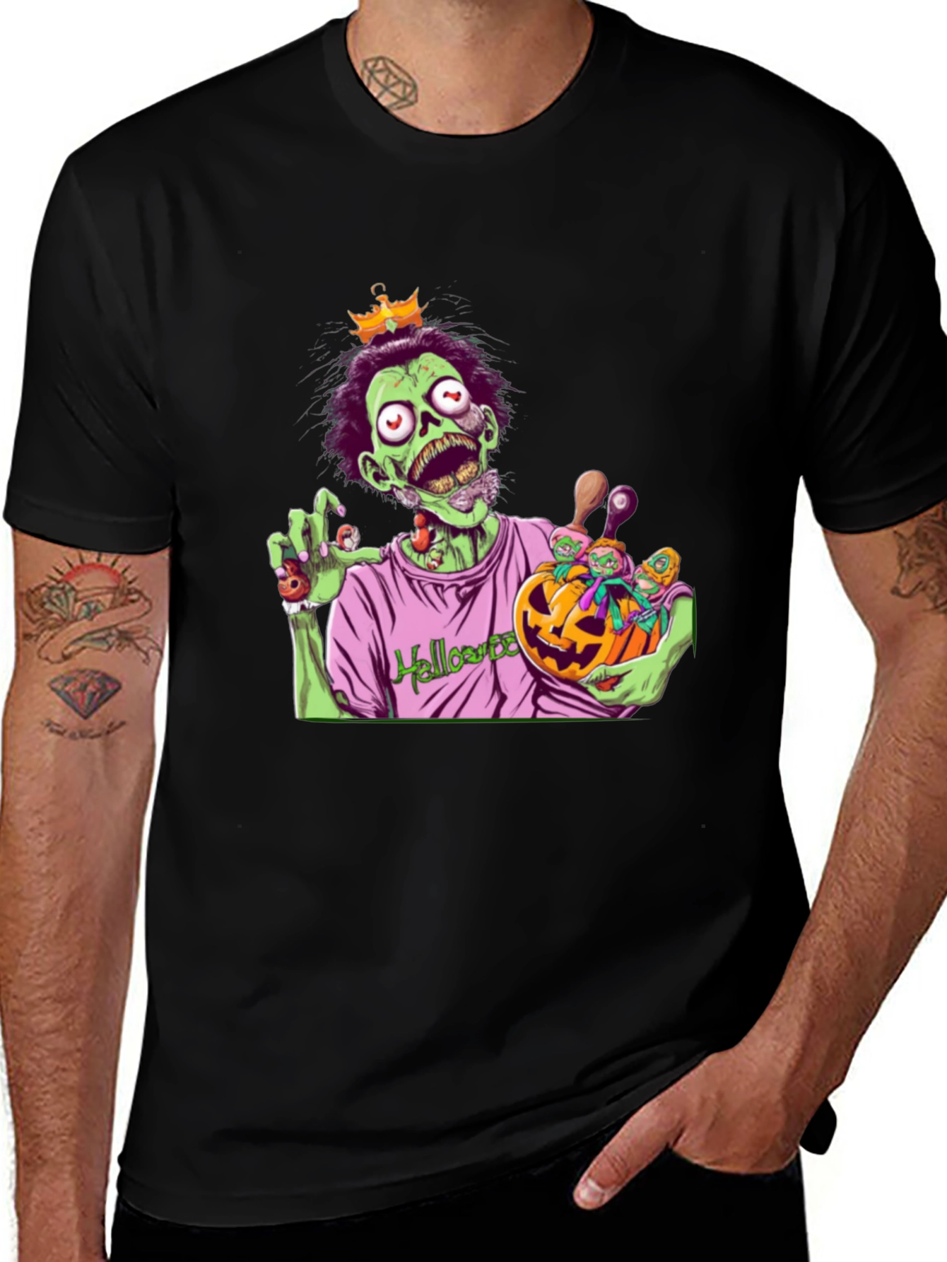 Variant 27 of Zombie King Halloween T-Shirt