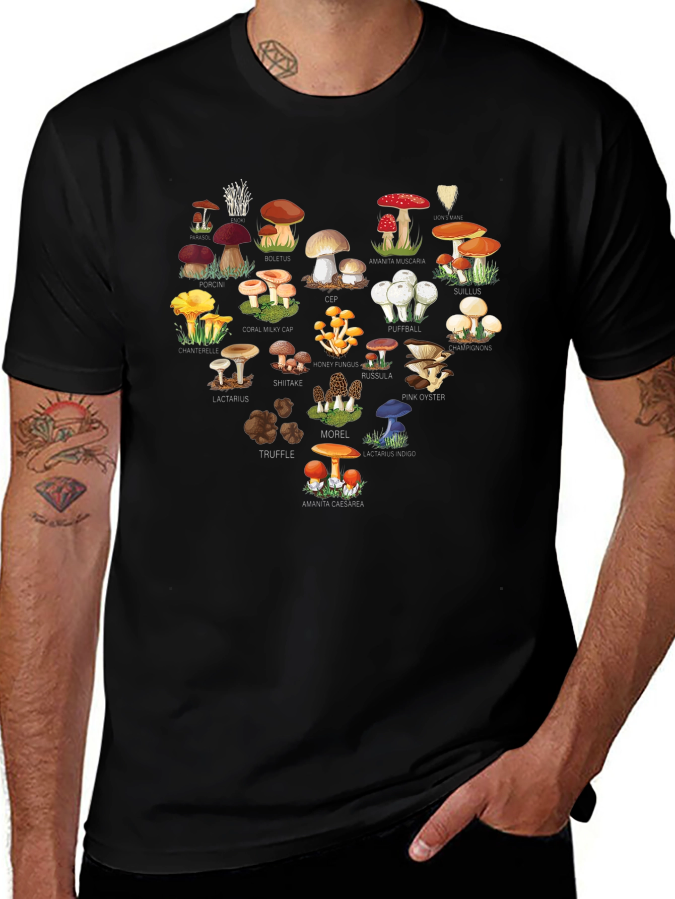 Variant 15 of Mushroom Lover T-Shirt | Unique Fungi Design