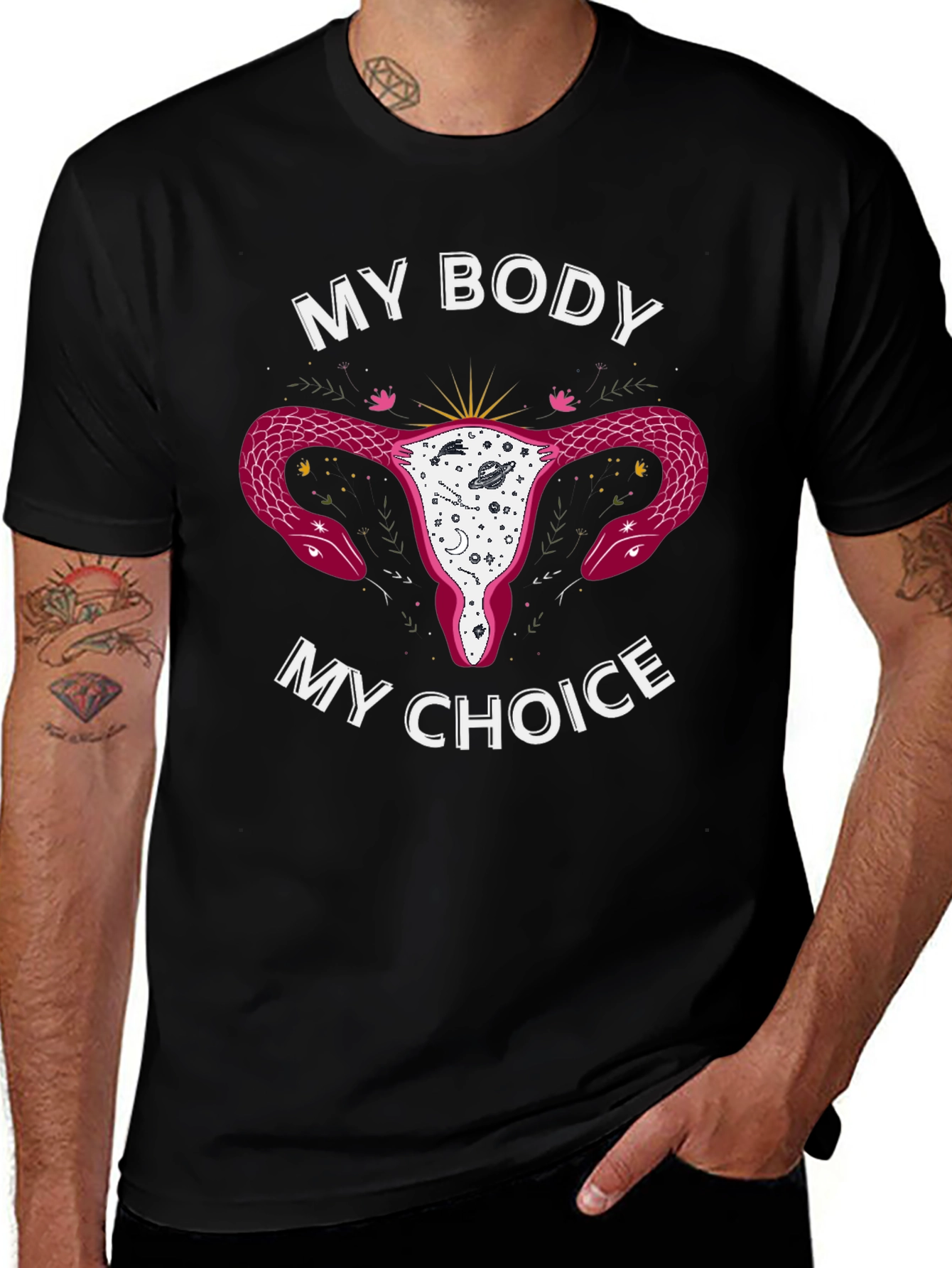 Black My Body My Choice Graphic T-Shirt main image