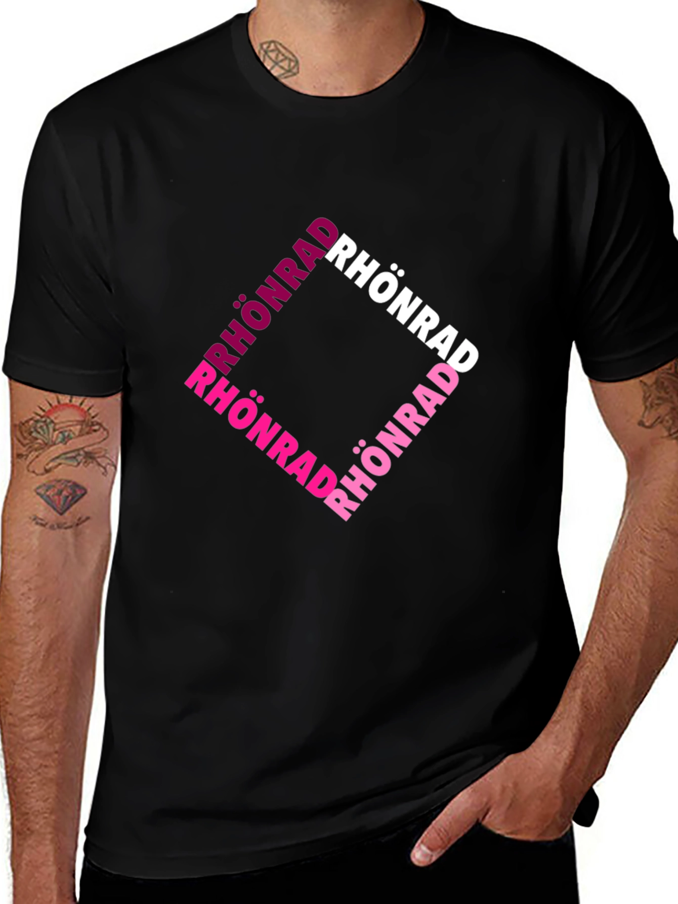 Variant 23 of Rhonrad Graphic Tee - Black