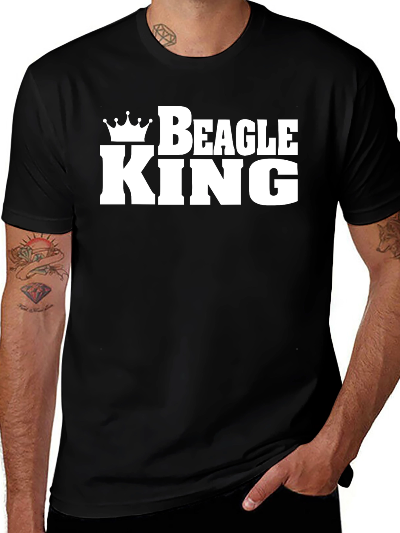 Beagle King T-Shirt - Royal Dog Lover Tee