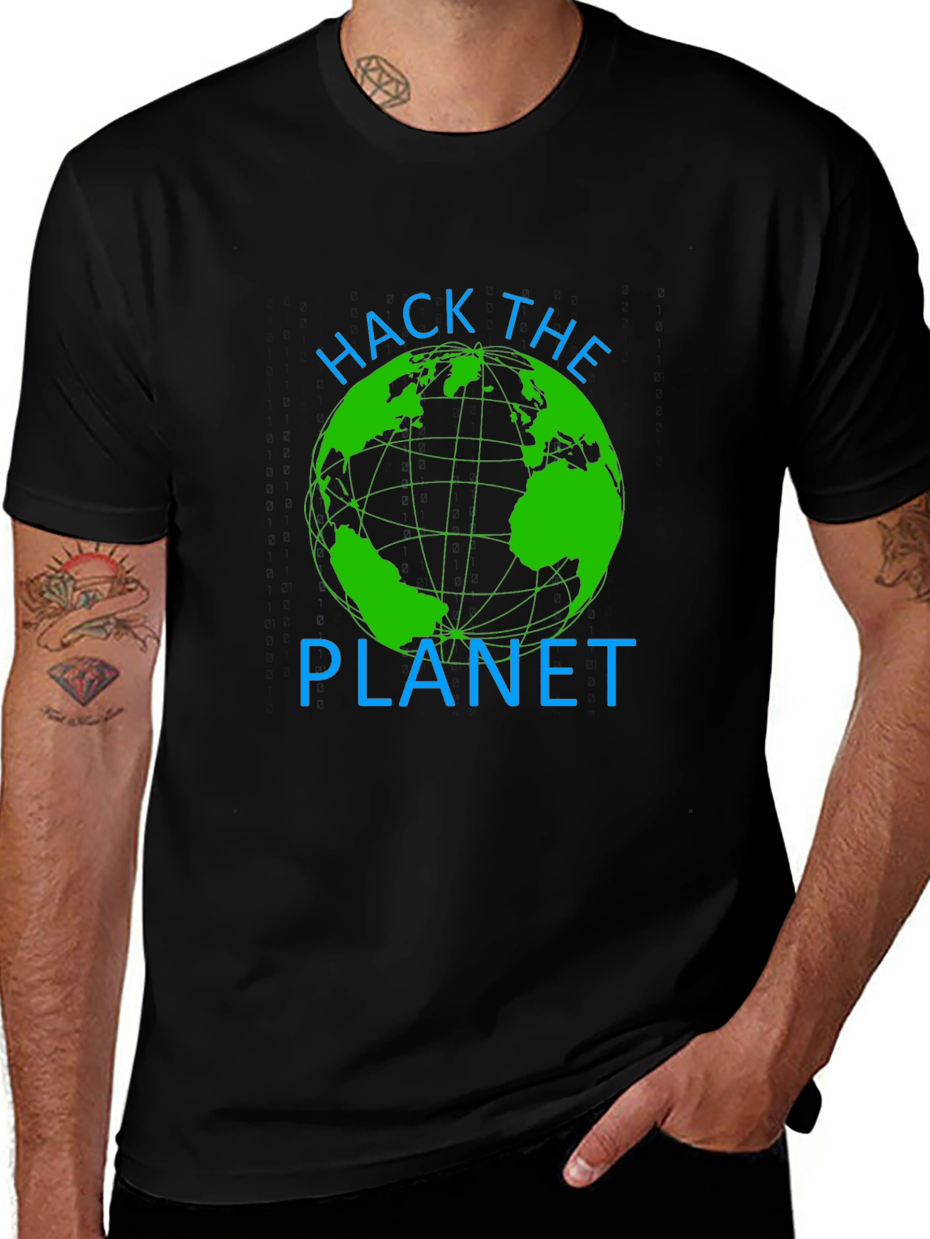Variant 19 of Hack The Planet Graphic T-Shirt