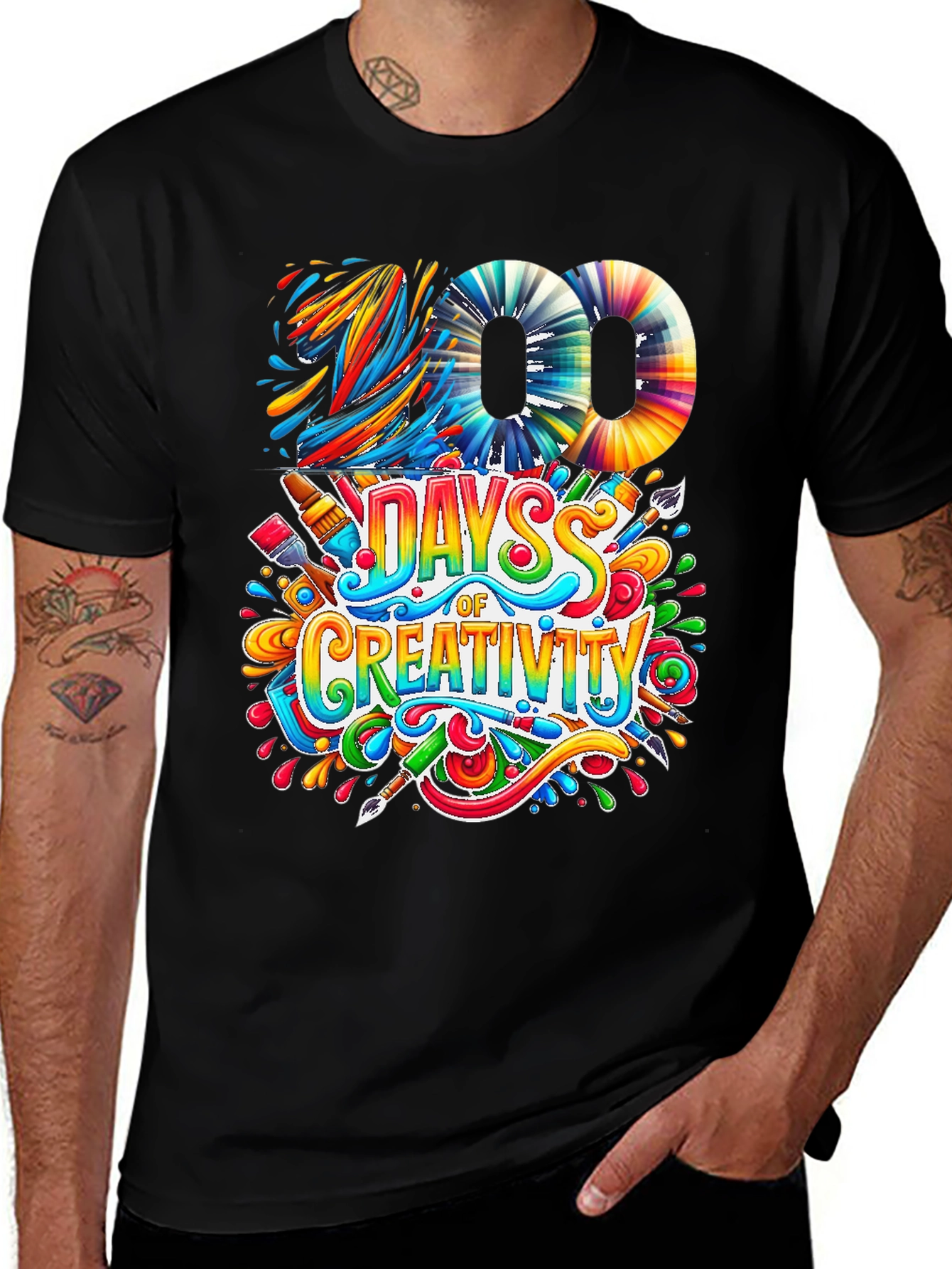 100 Days of Creativity Graphic T-Shirt