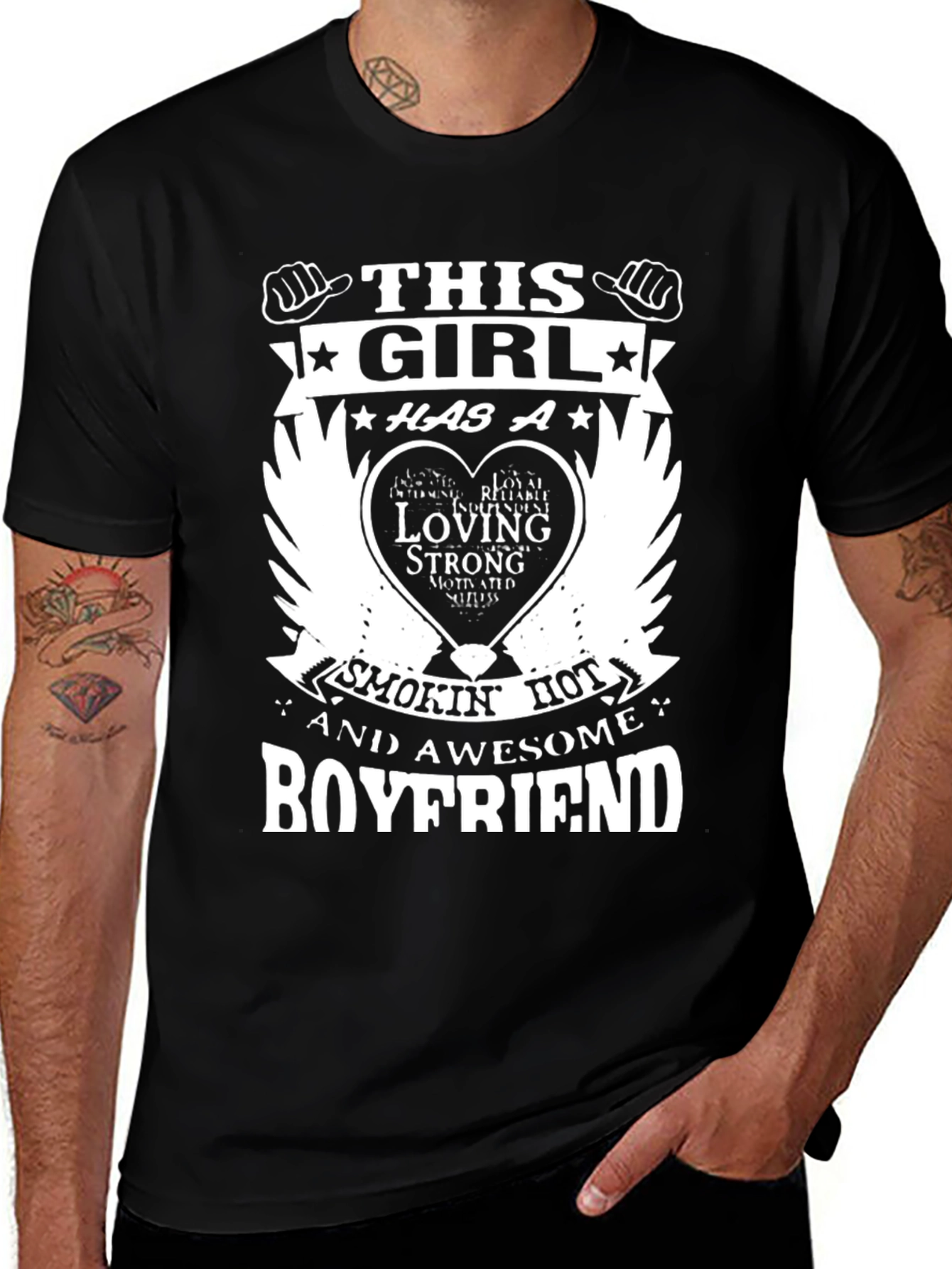 Variant 3 of Funny Boyfriend Graphic T-Shirt