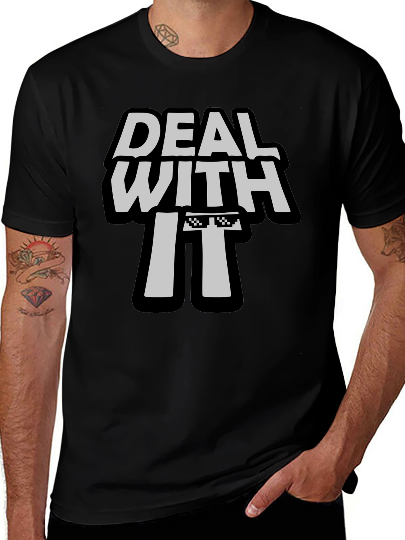 Variant 8 of Deal With It T-Shirt - Cool Graphic Tee