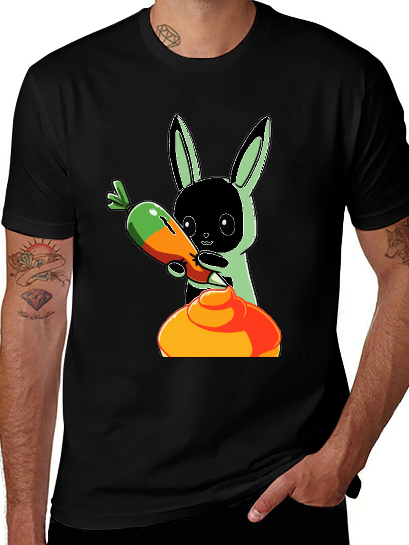 Variant 25 of Bunny Carrot Dip T-Shirt