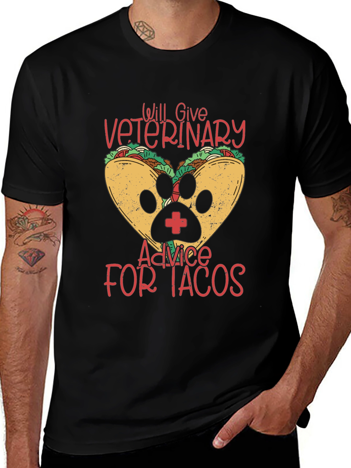 Variant 21 of Veterinary Advice for Tacos Funny T-Shirt