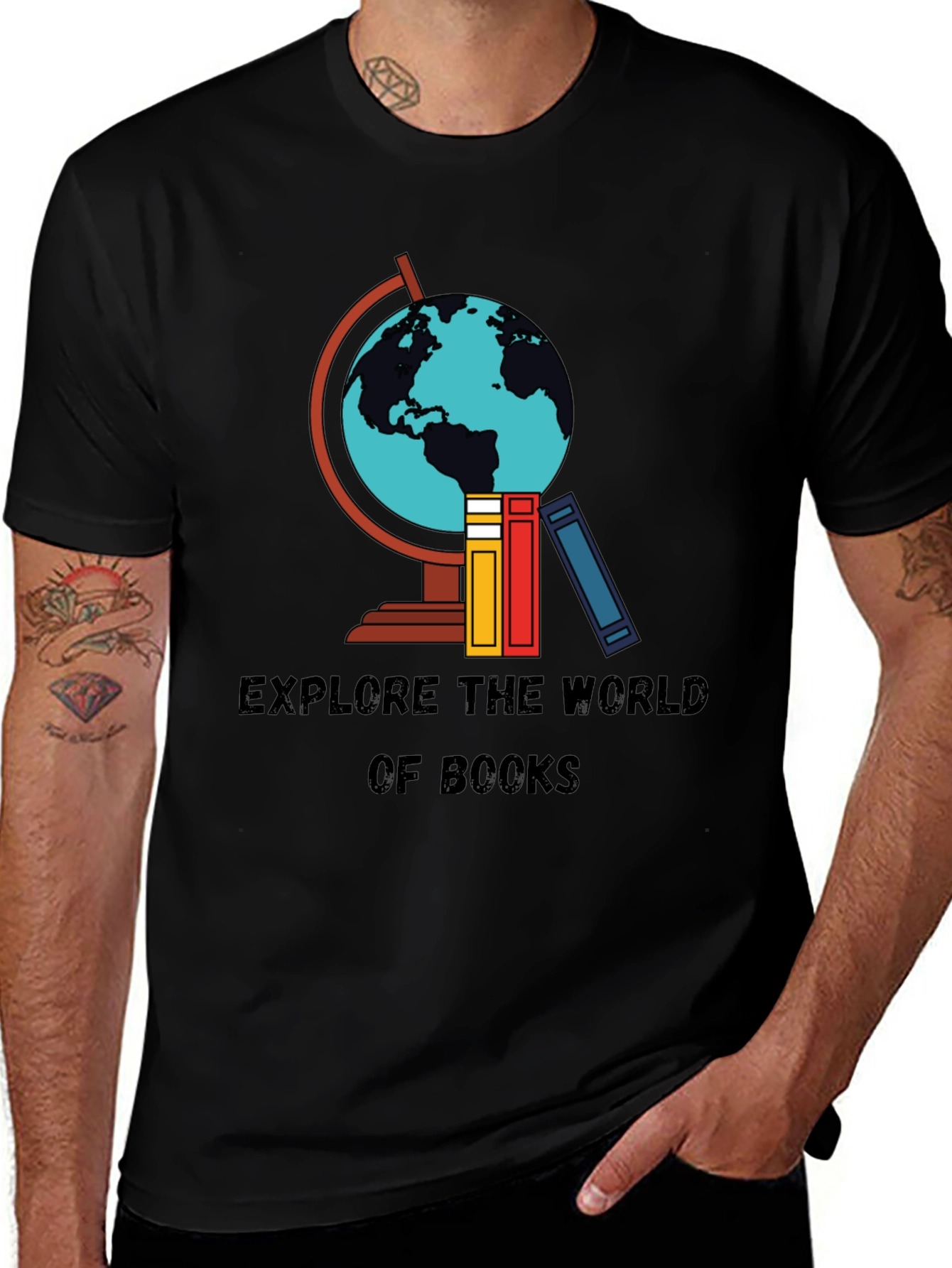 Variant 23 of Explore The World Of Books T-Shirt