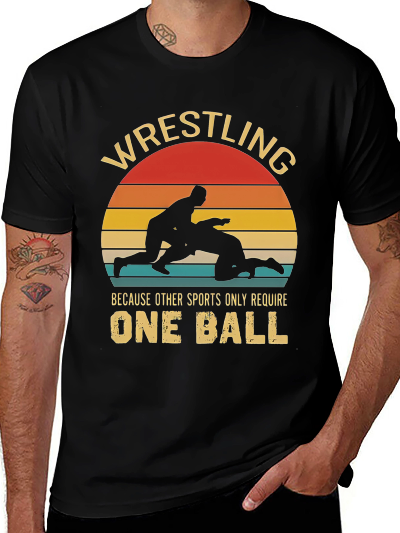 Variant 22 of Wrestling Humor Graphic T-Shirt