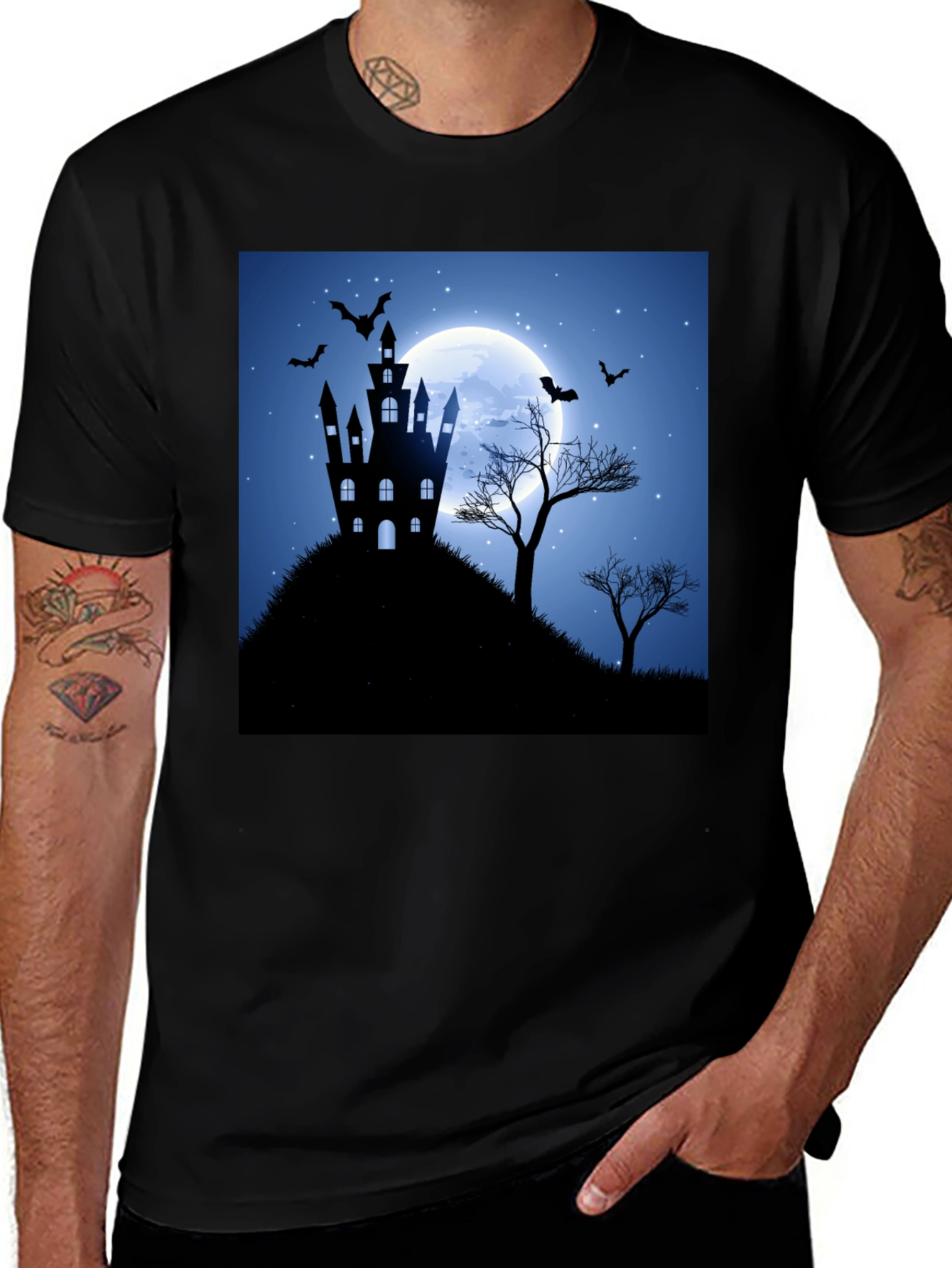 Variant 16 of Halloween Castle T-Shirt
