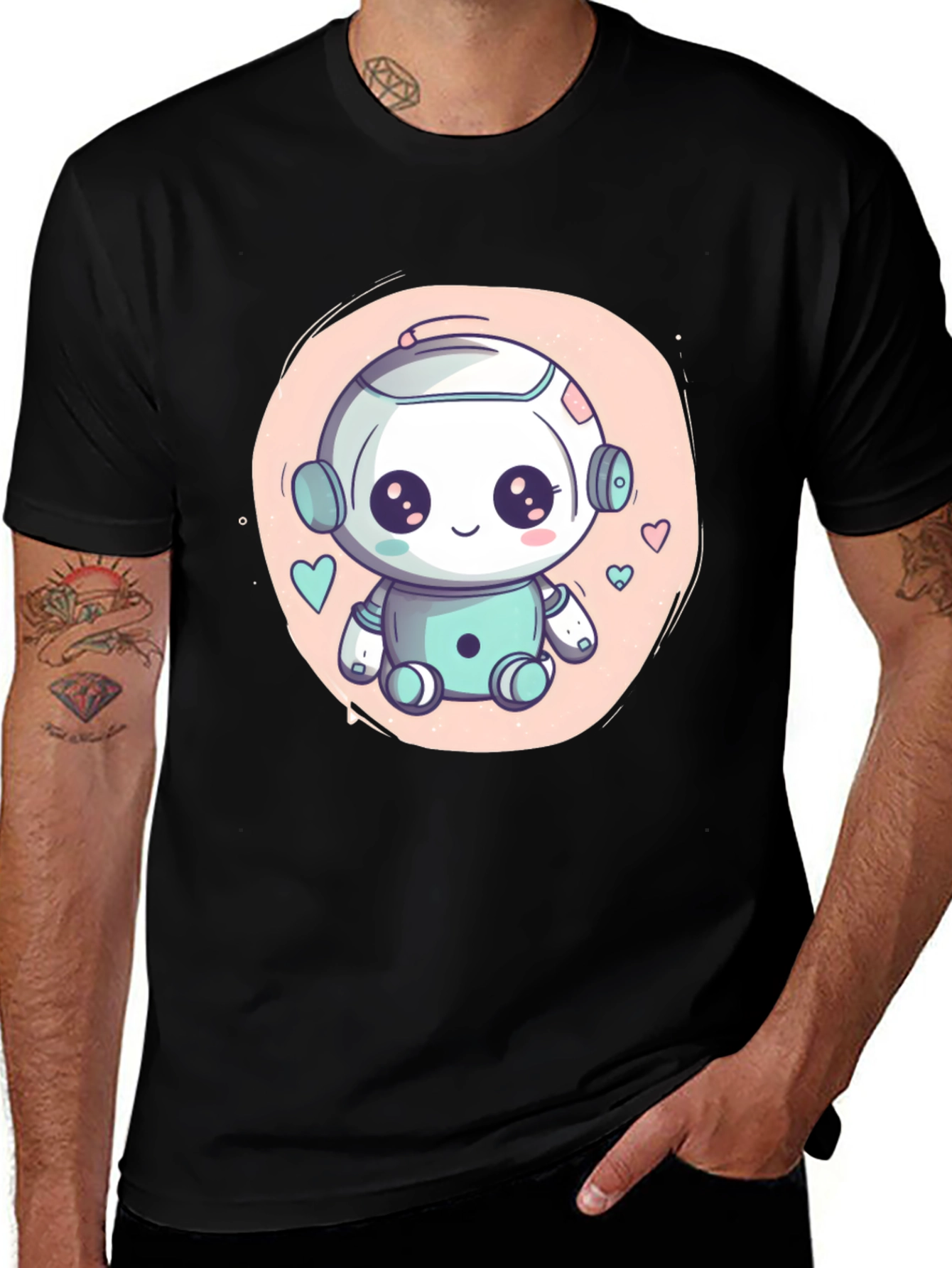 Variant 2 of Cute Robot Graphic Tee - Stylish & Fun