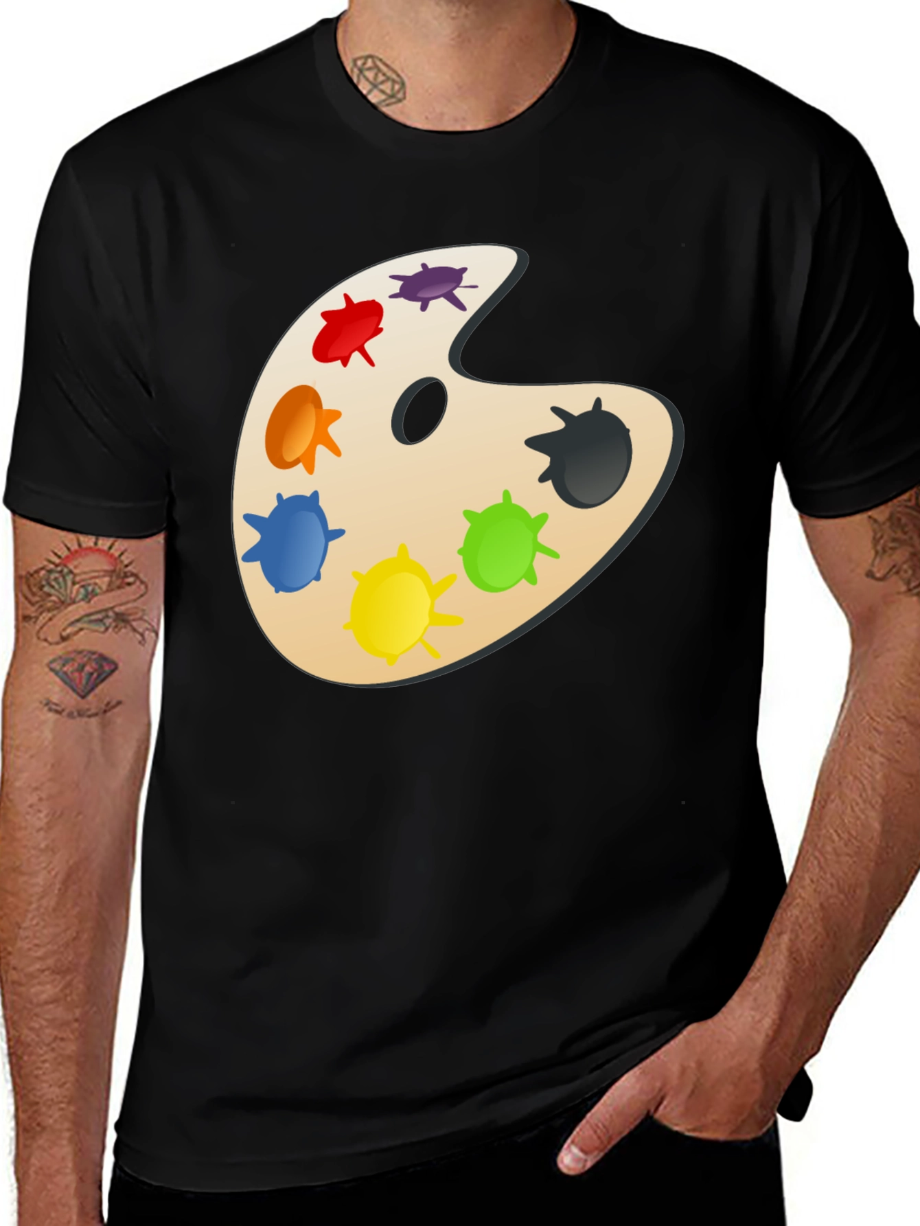 Artist Palette Graphic T-Shirt - Painter's Tee